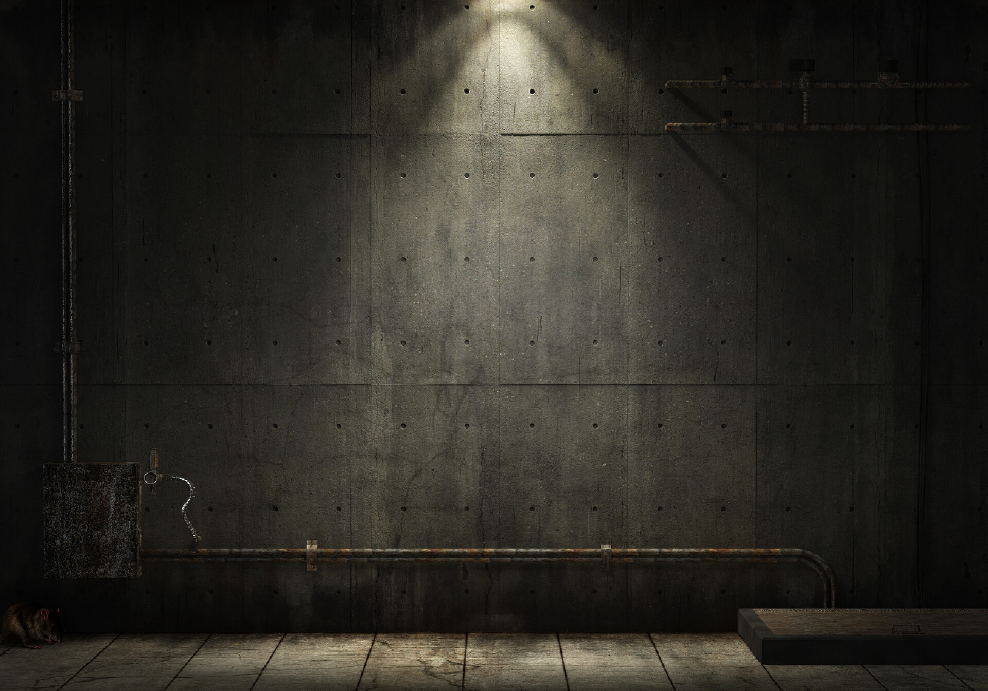 射灯照射下的工业风办公室grunge 的产业背景