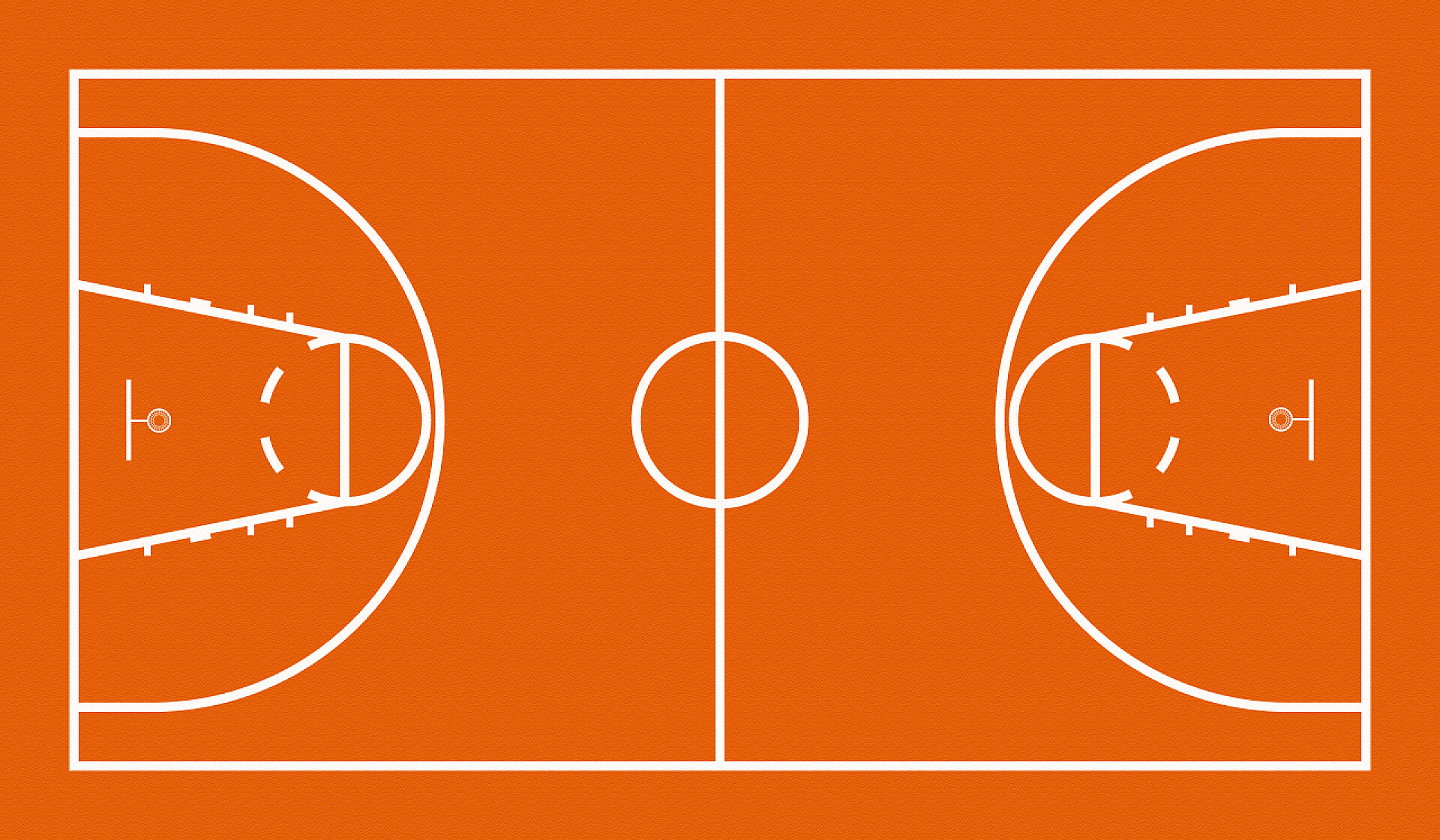 篮球场的位图线条平面图篮球场