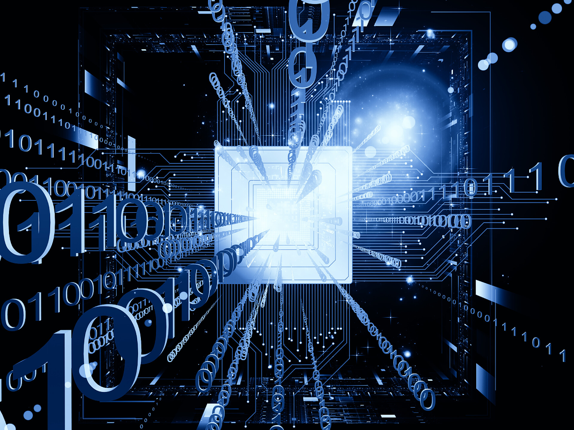 数码科技背景概念 cpu