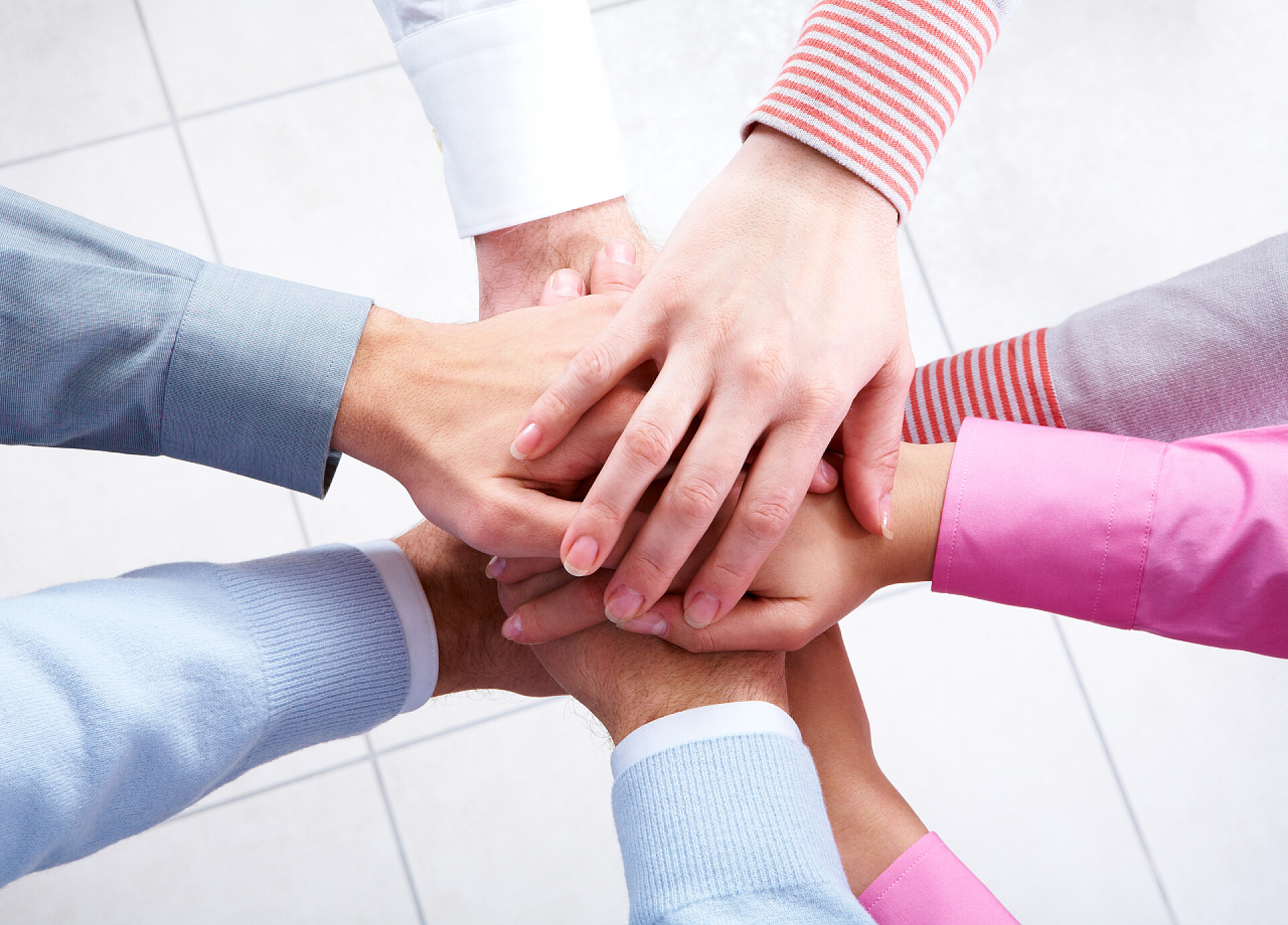 商务人员团结协作团结