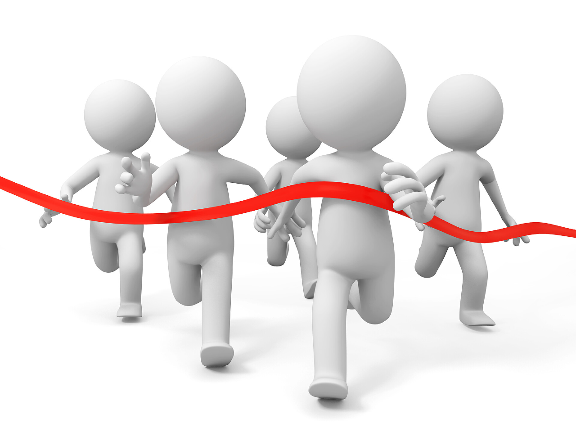 3D立体模型跑步比赛冲刺成功比赛竞争