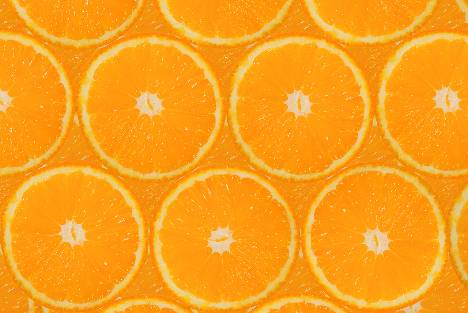 橙子切片特写水果背景.