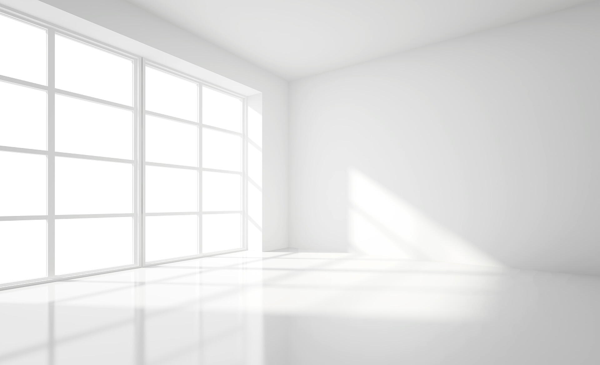 白色的房间明亮的房间里