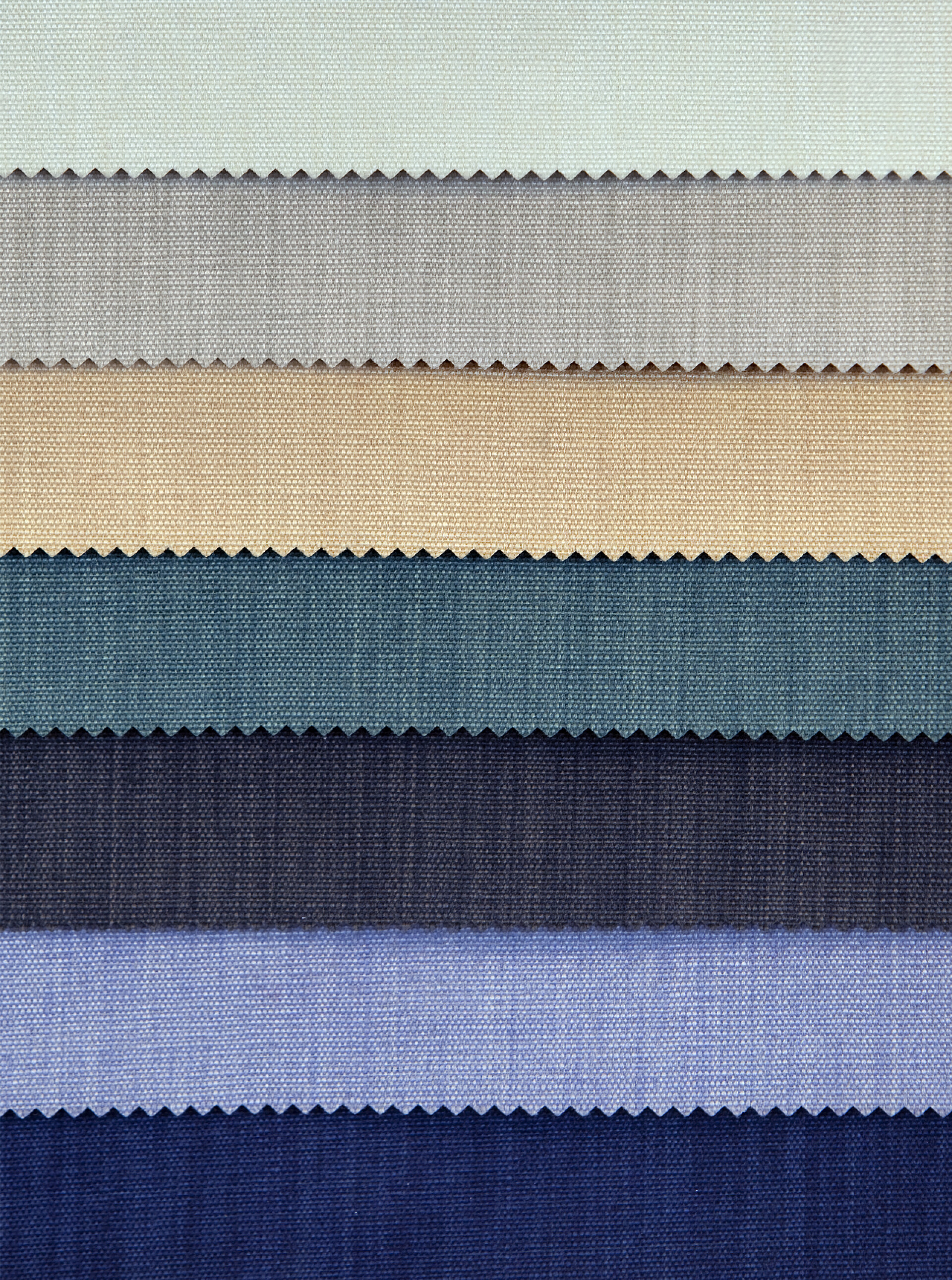 多彩面料麻布窗帘色板冷色调面料样本