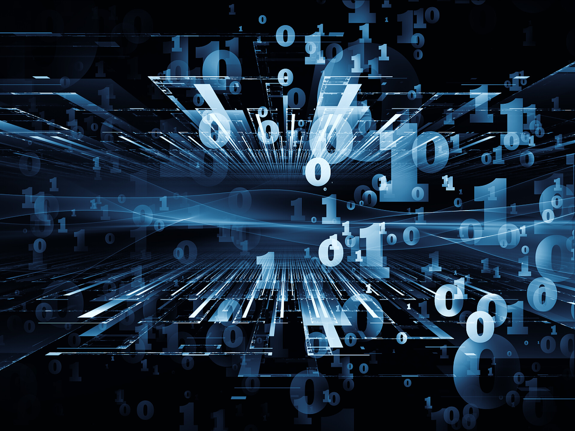 科技背景上的数字符号虚拟分形境界