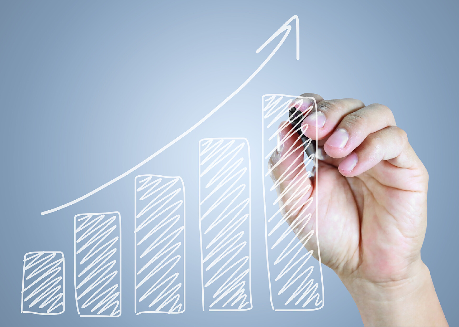 3d渲染手绘条形图表手绘图表