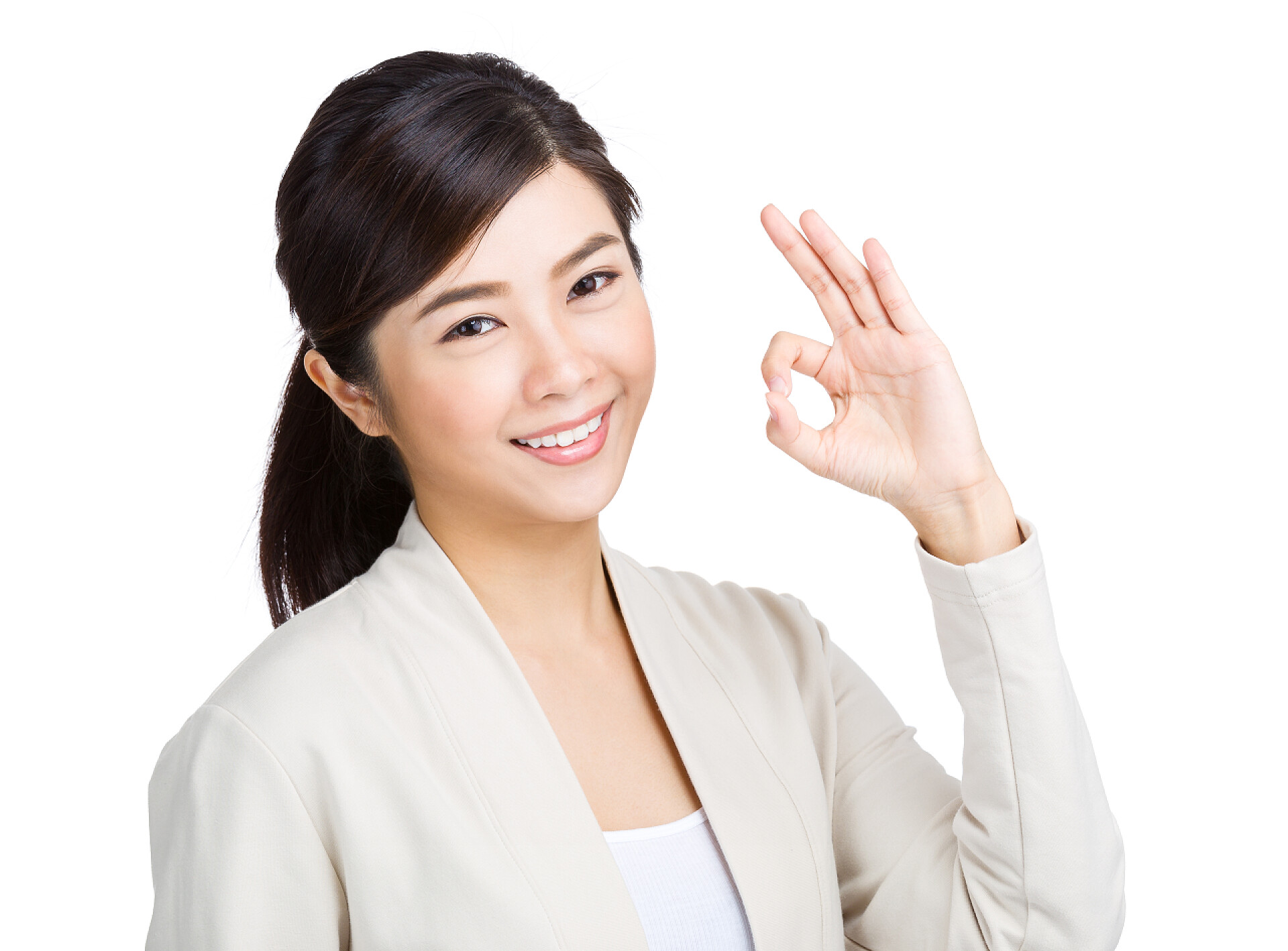 亚洲女生做ok 的手势亚洲女人给 ok 的手势