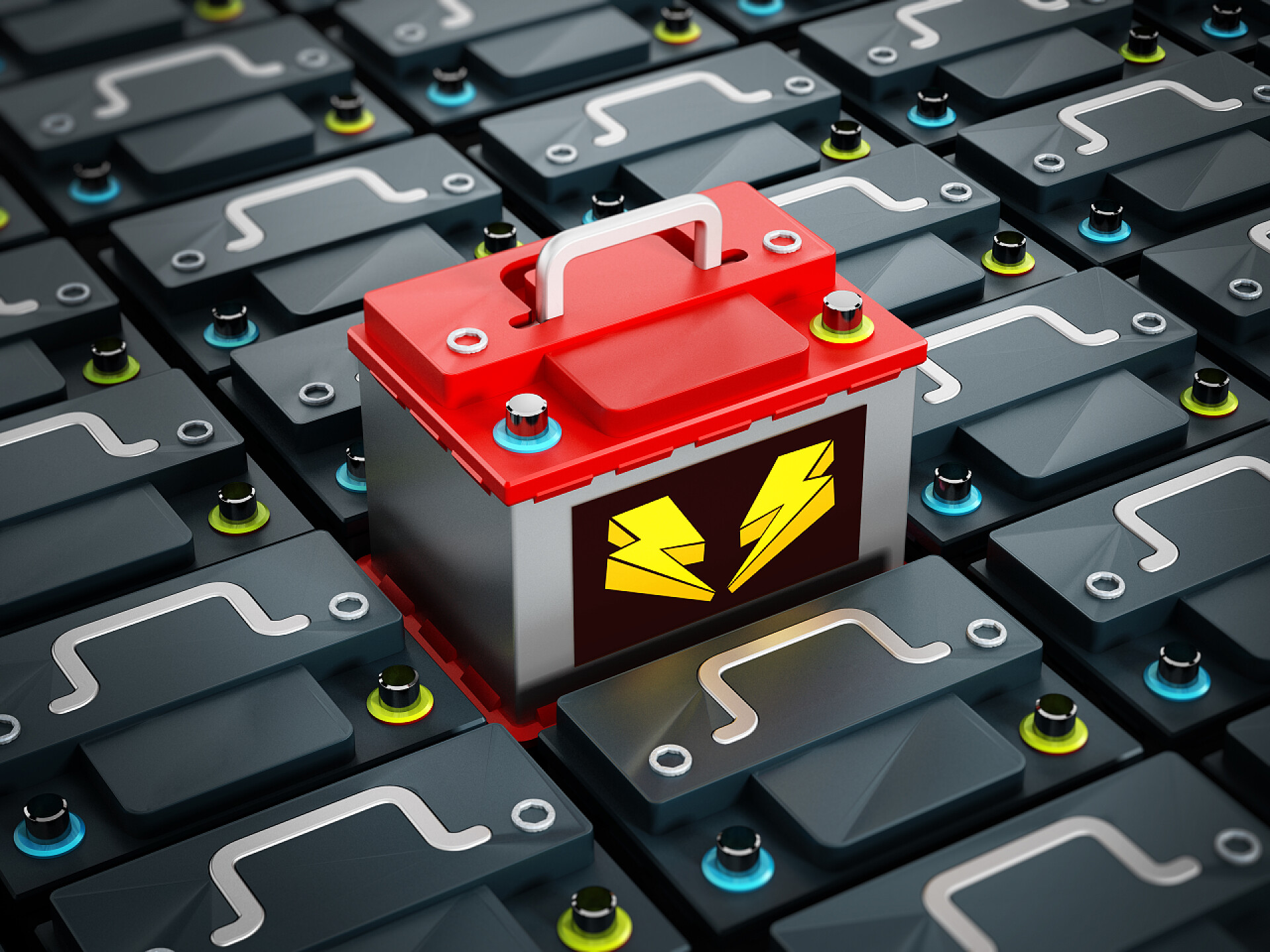 红色汽车电池红色汽车电池脱颖而出