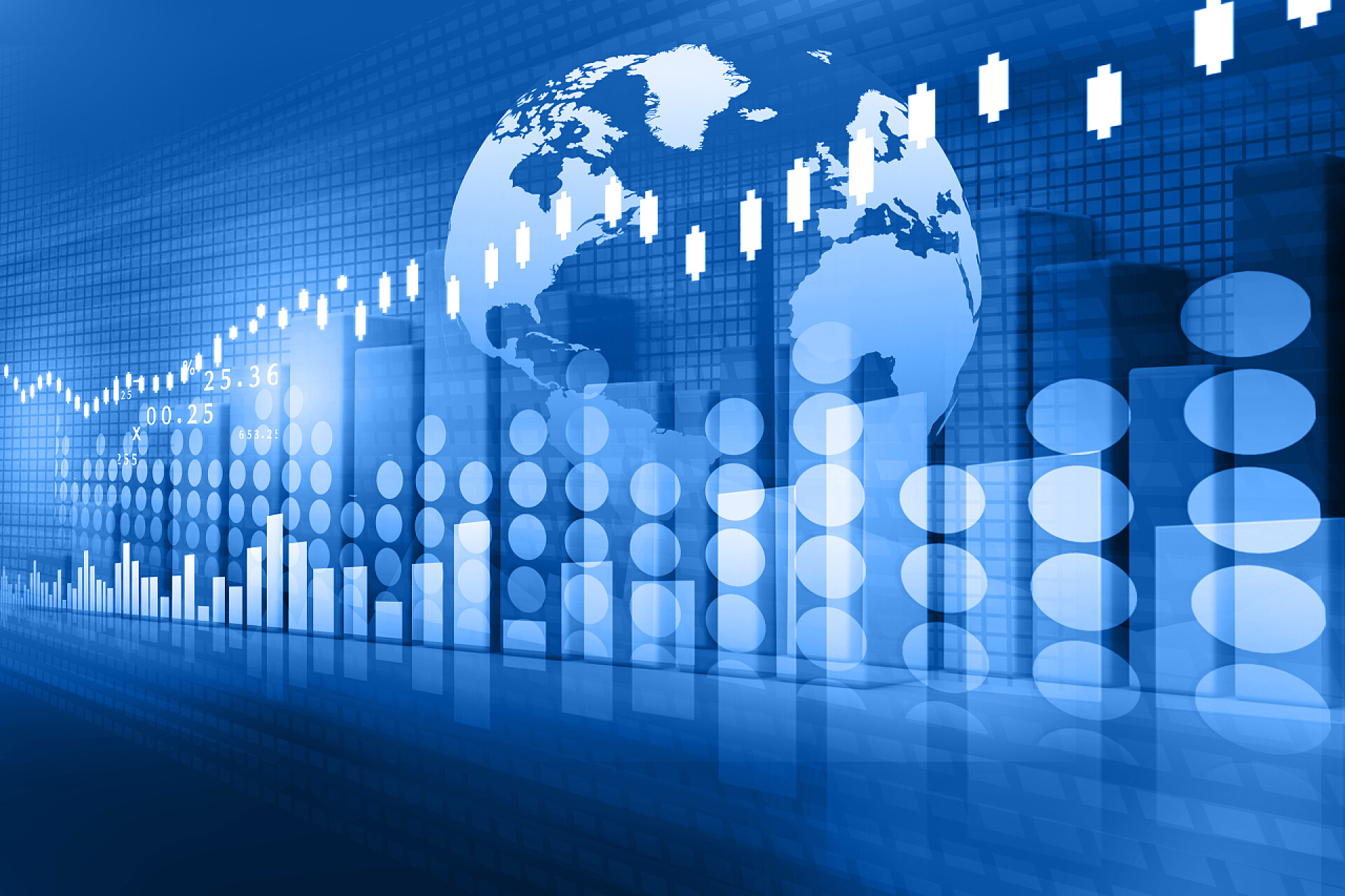 股票市场的金融背景图股票市场图