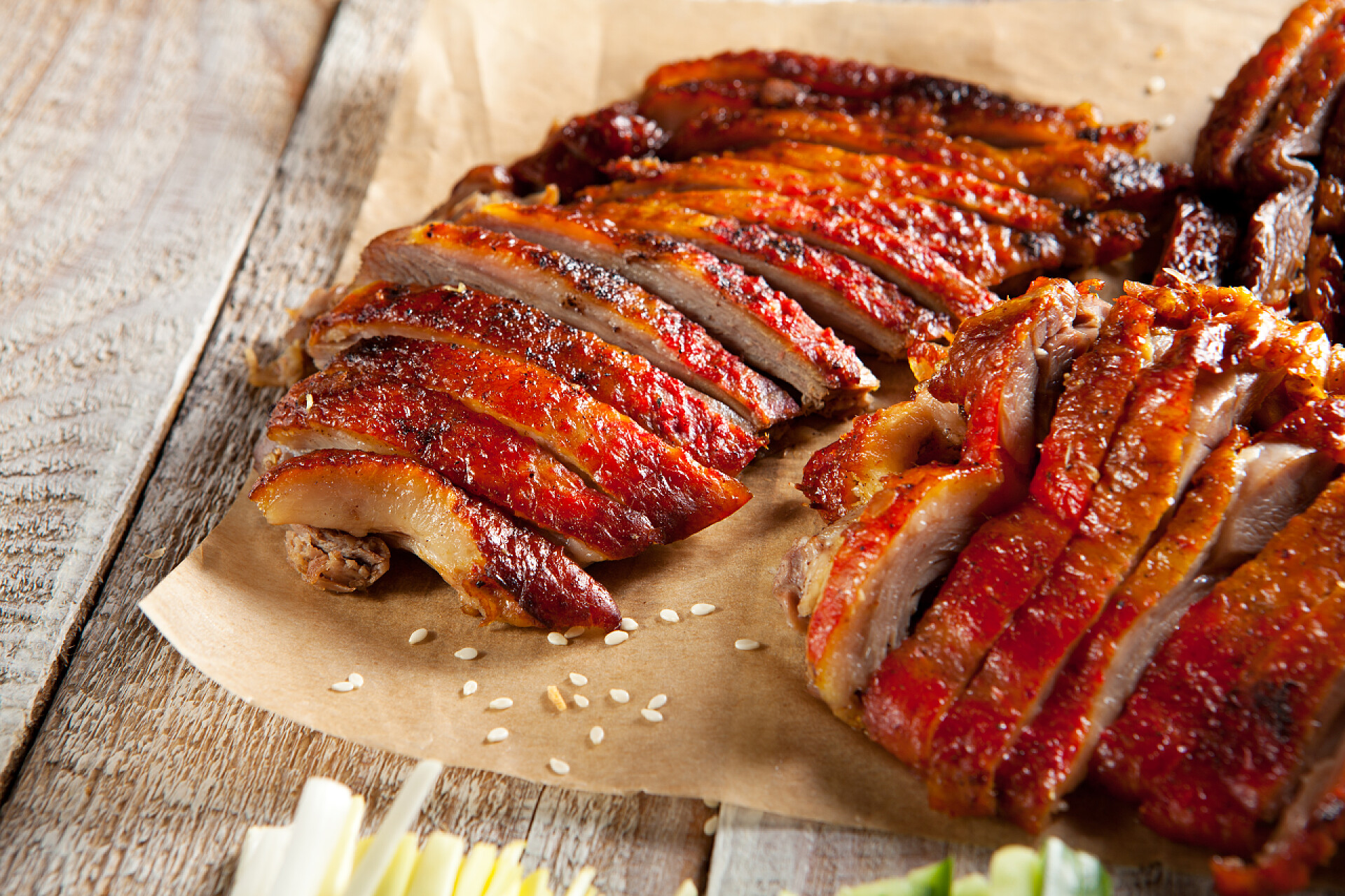 酱羊皮纸上北京烤鸭在羊皮纸上的北京烤鸭 