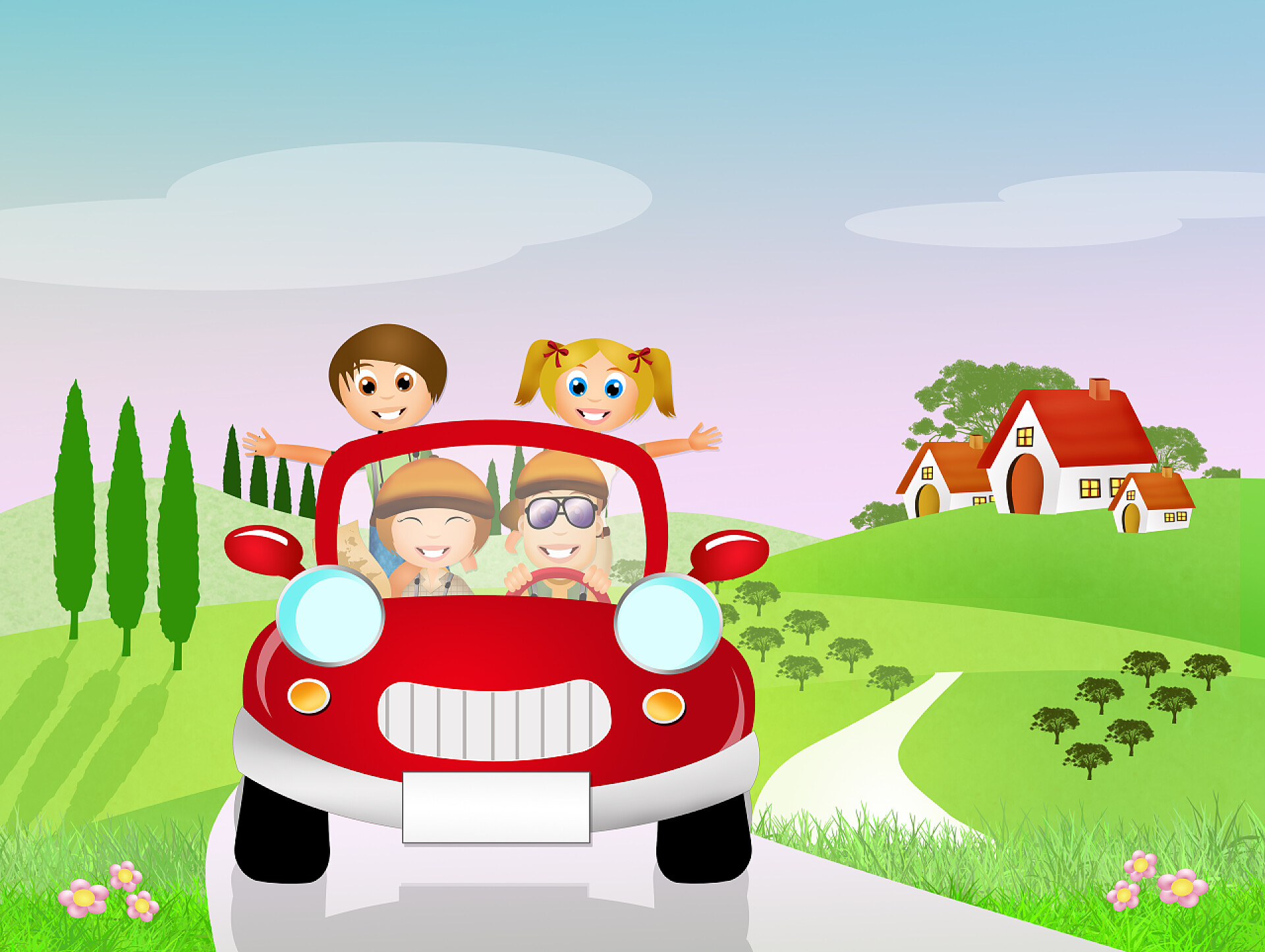 可爱的家庭乐趣插图可爱的家庭乐趣