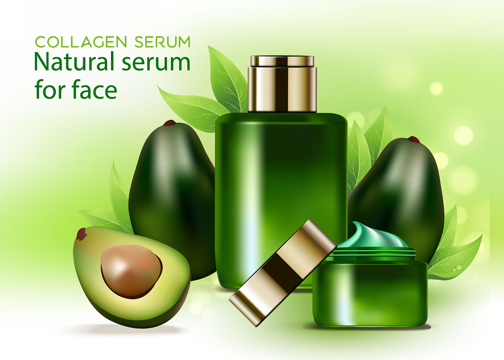 护肤品的特写镜头