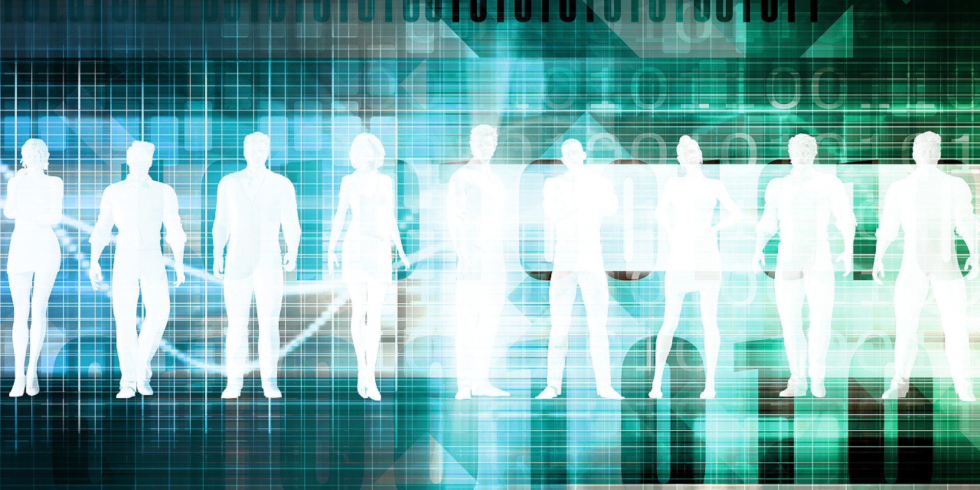 管理团队的网络化视图管理团队概念艺术