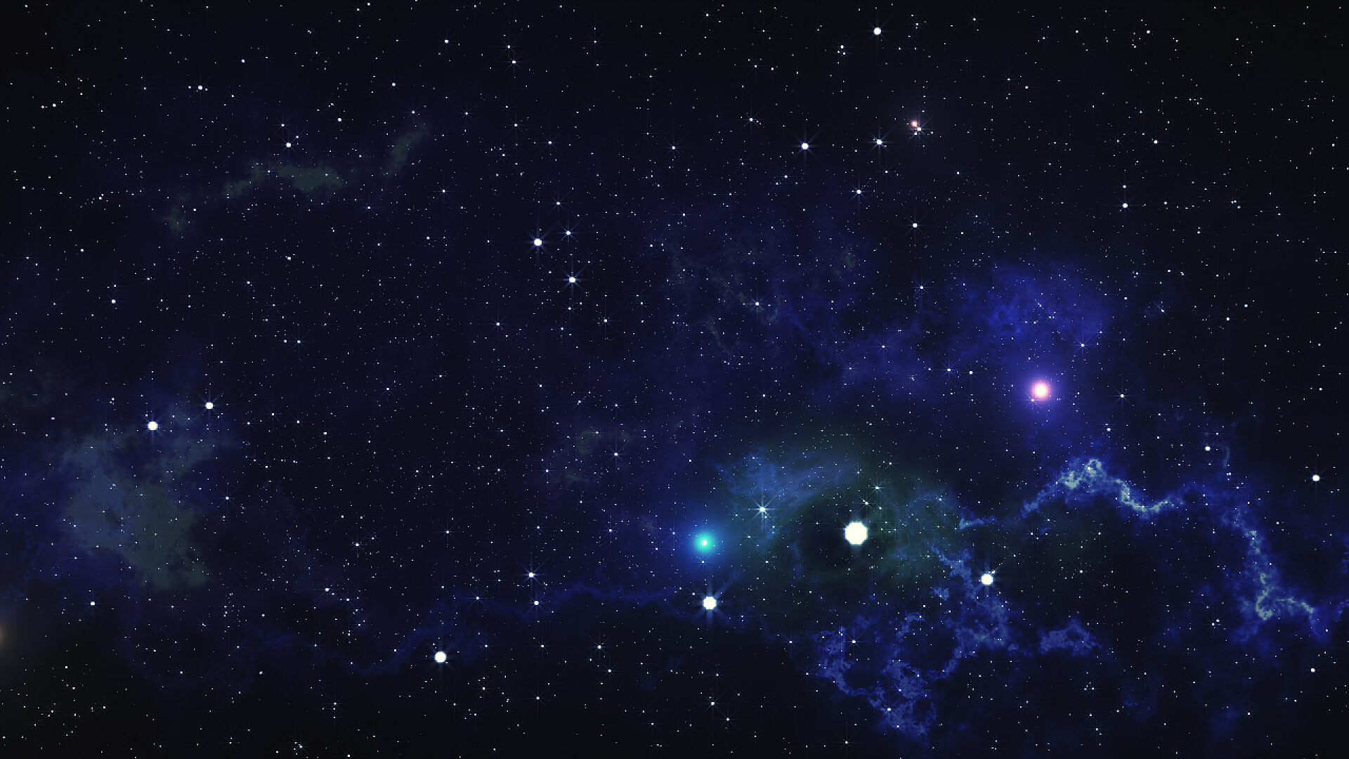 太空星云3D插图