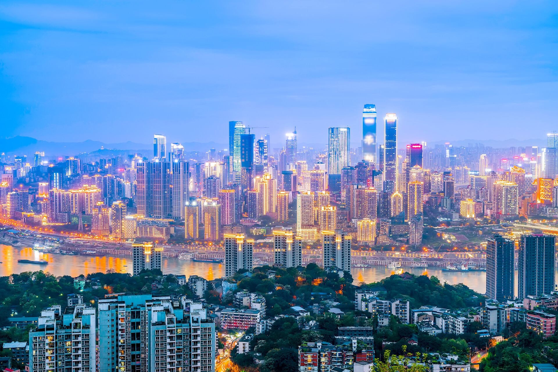 城市建筑景观城市建筑景观、夜景和天际线