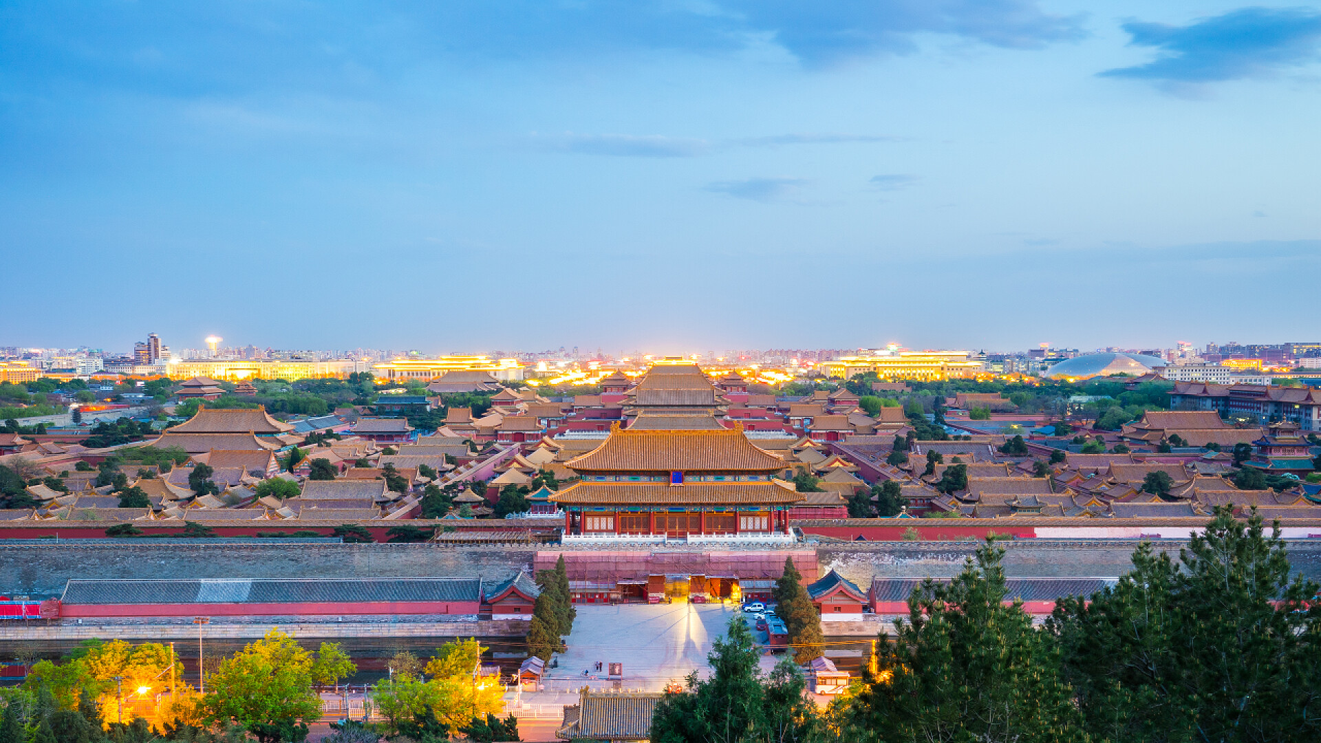 北京首都紫禁城北京城市天际线北京首都紫禁城.