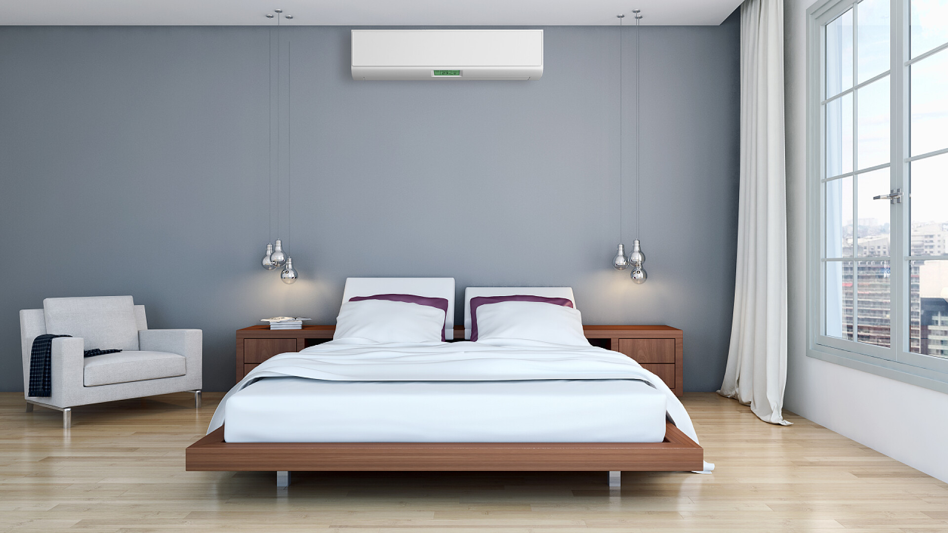 现代室内空调3D渲染插图现代室内空调3d 渲染插图