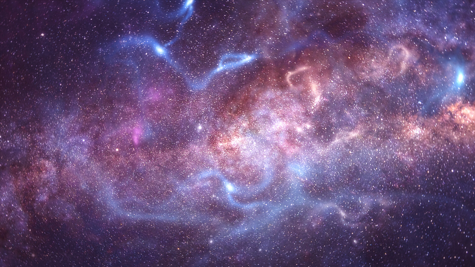 绚丽多彩的星空星系和恒星的背景