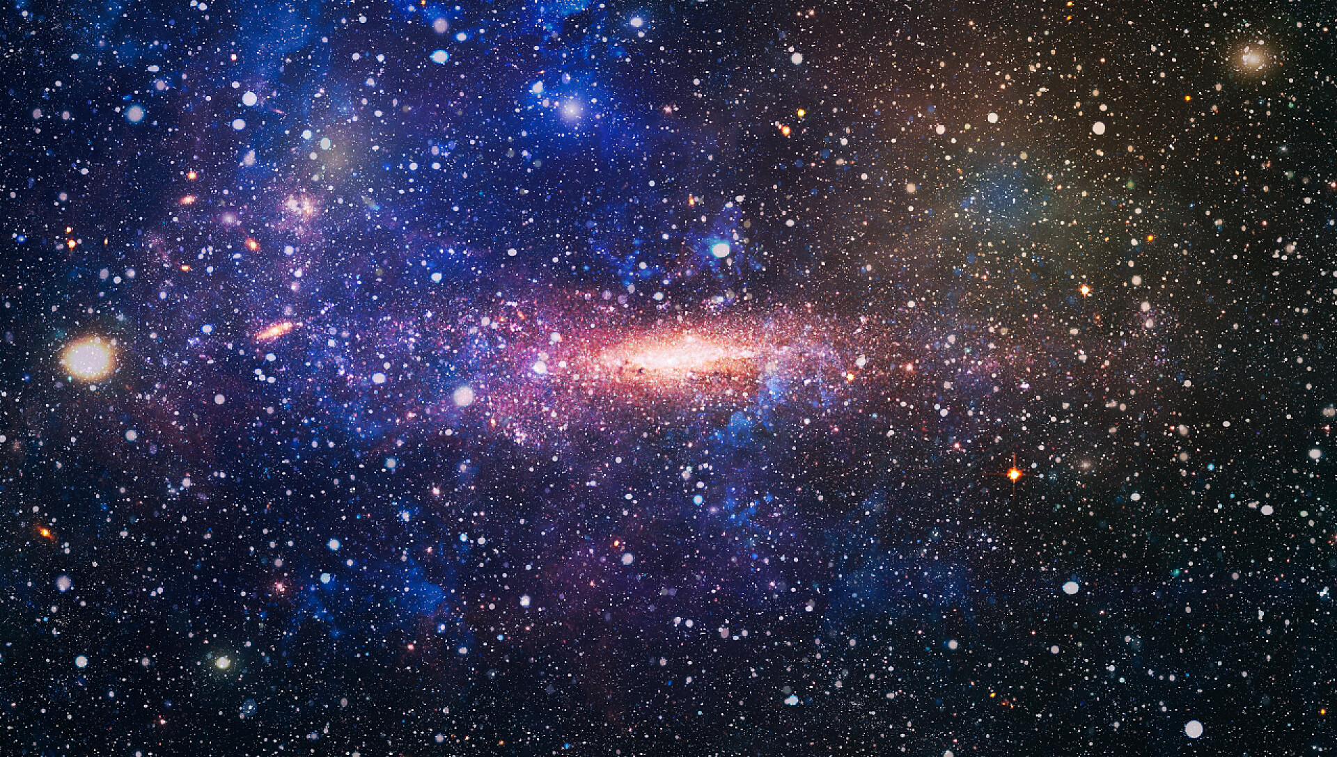 宇宙中的星系太空中的行星、恒星和星系显示出太空探索的美丽。美国航天局提供的要素