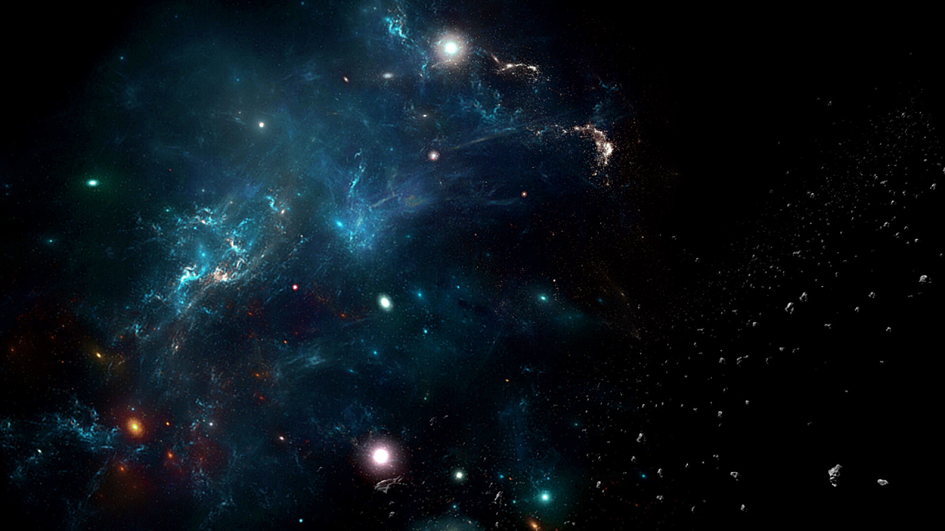 星空的自然景观行星，星系，宇宙，星空夜空，银河系与恒星和空间尘埃在宇宙中，长曝光照片，与谷物.