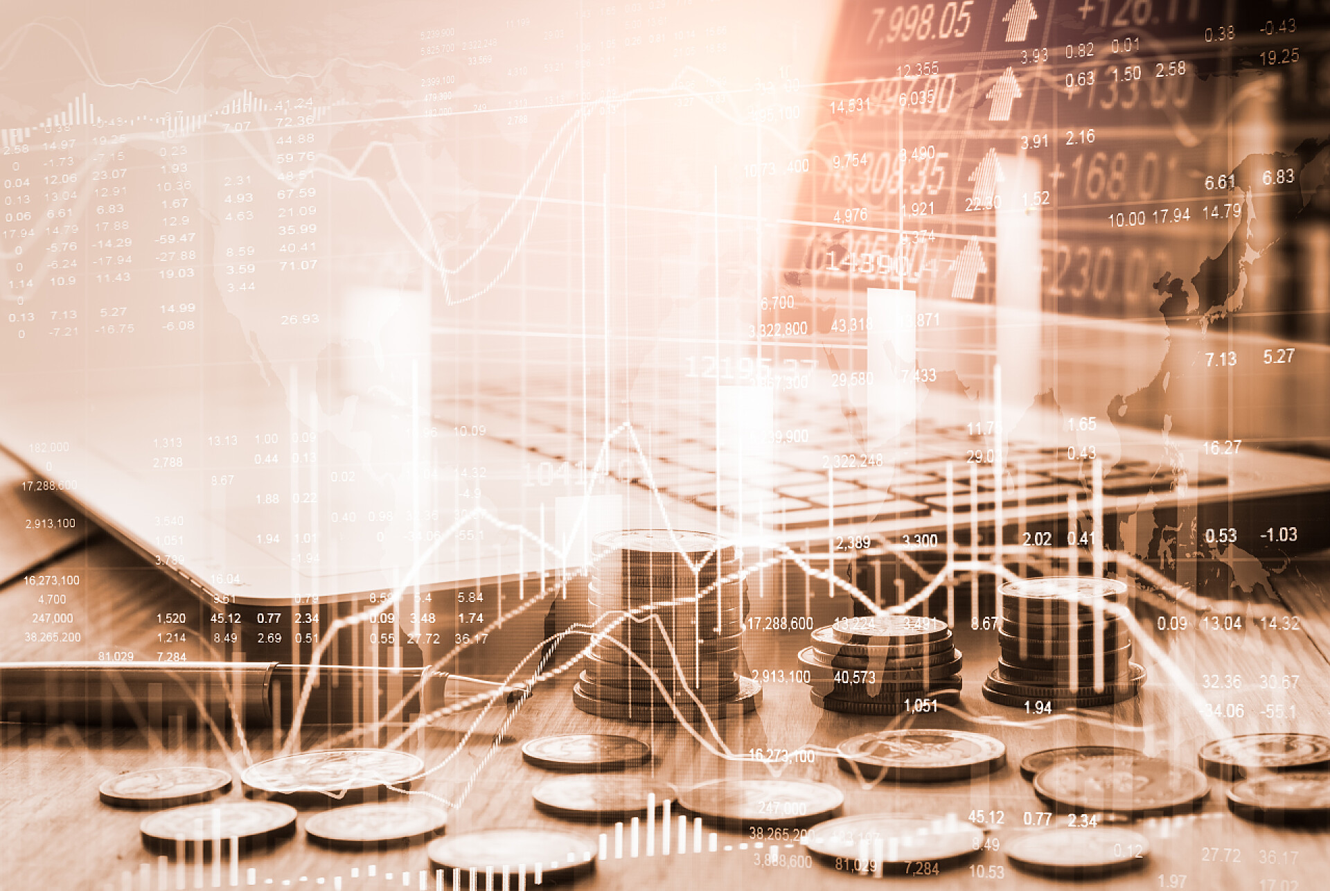 股市数据背景股票市场或外汇交易图和烛台图 suitab