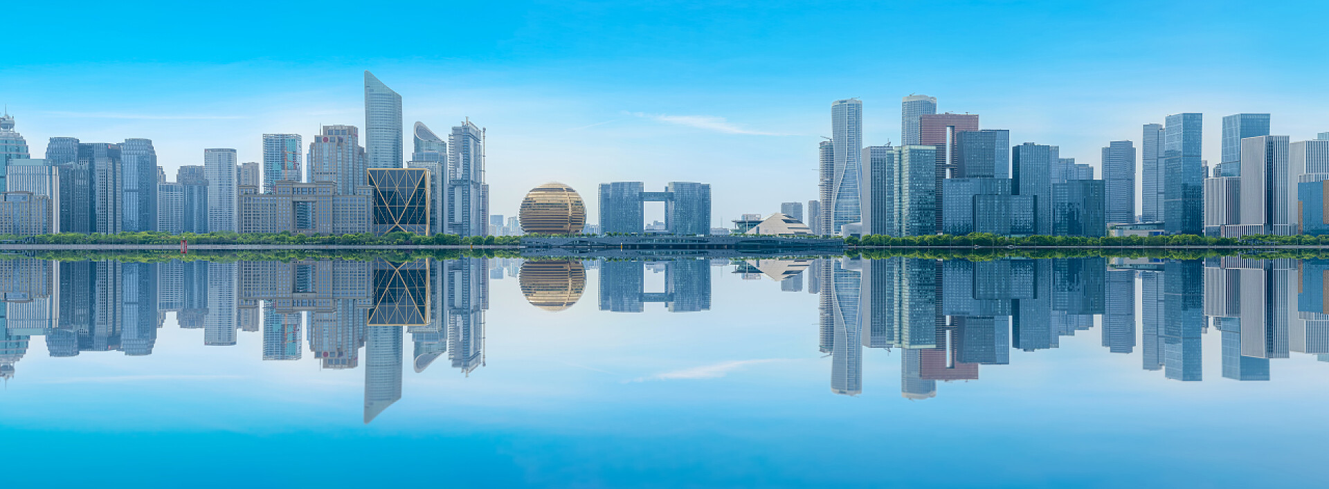 杭州城市建筑景观的天际线杭州城市建筑景观的天际线