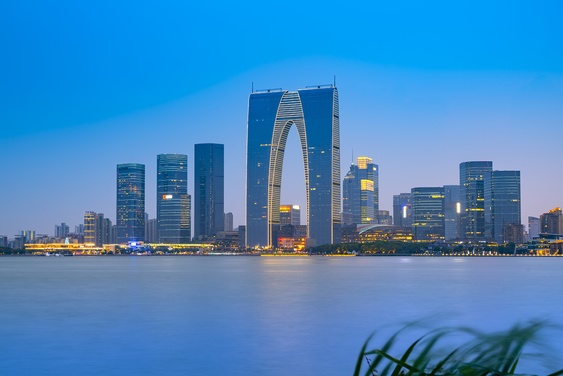 苏州金鸡湖夜景