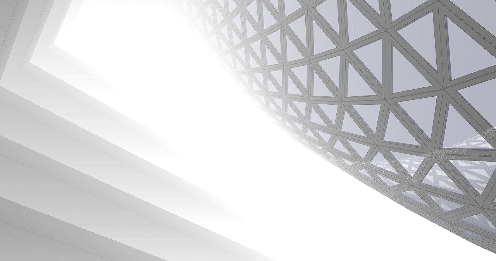 3D建筑模型建筑墙纸设计,数字概念背景