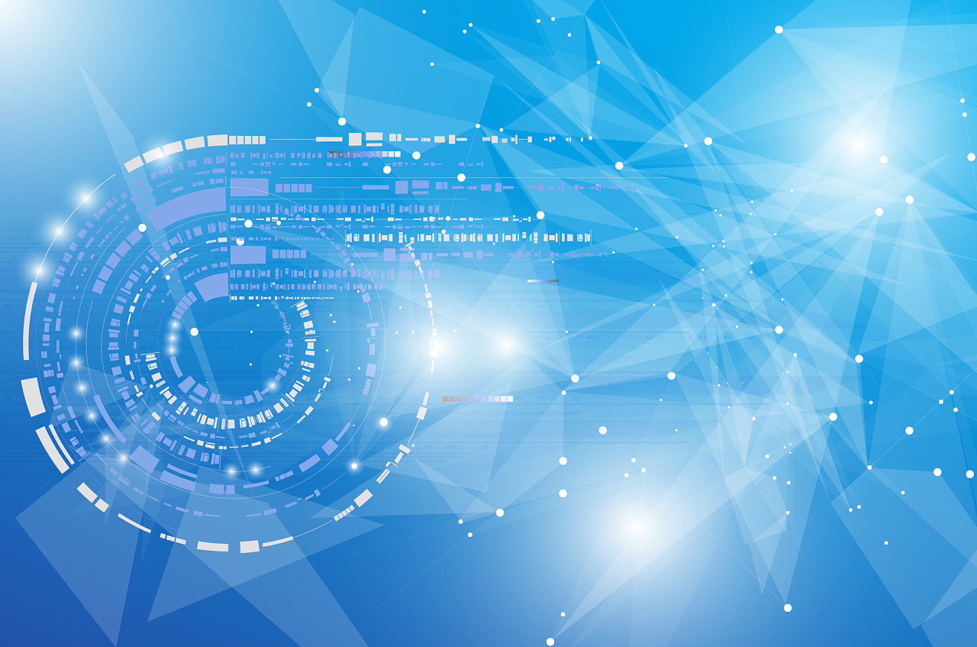 蓝色数据背景图