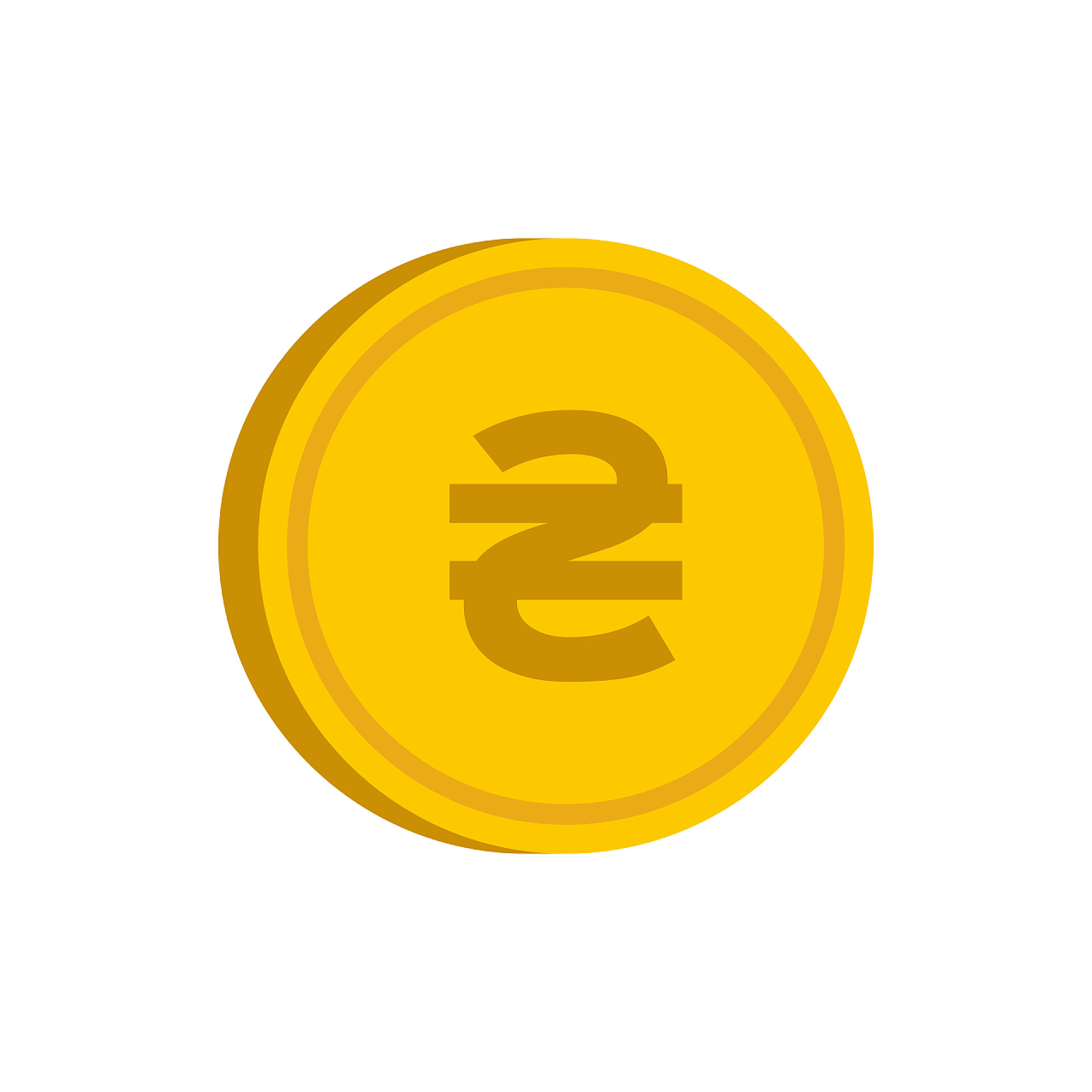 白色背景金币图标