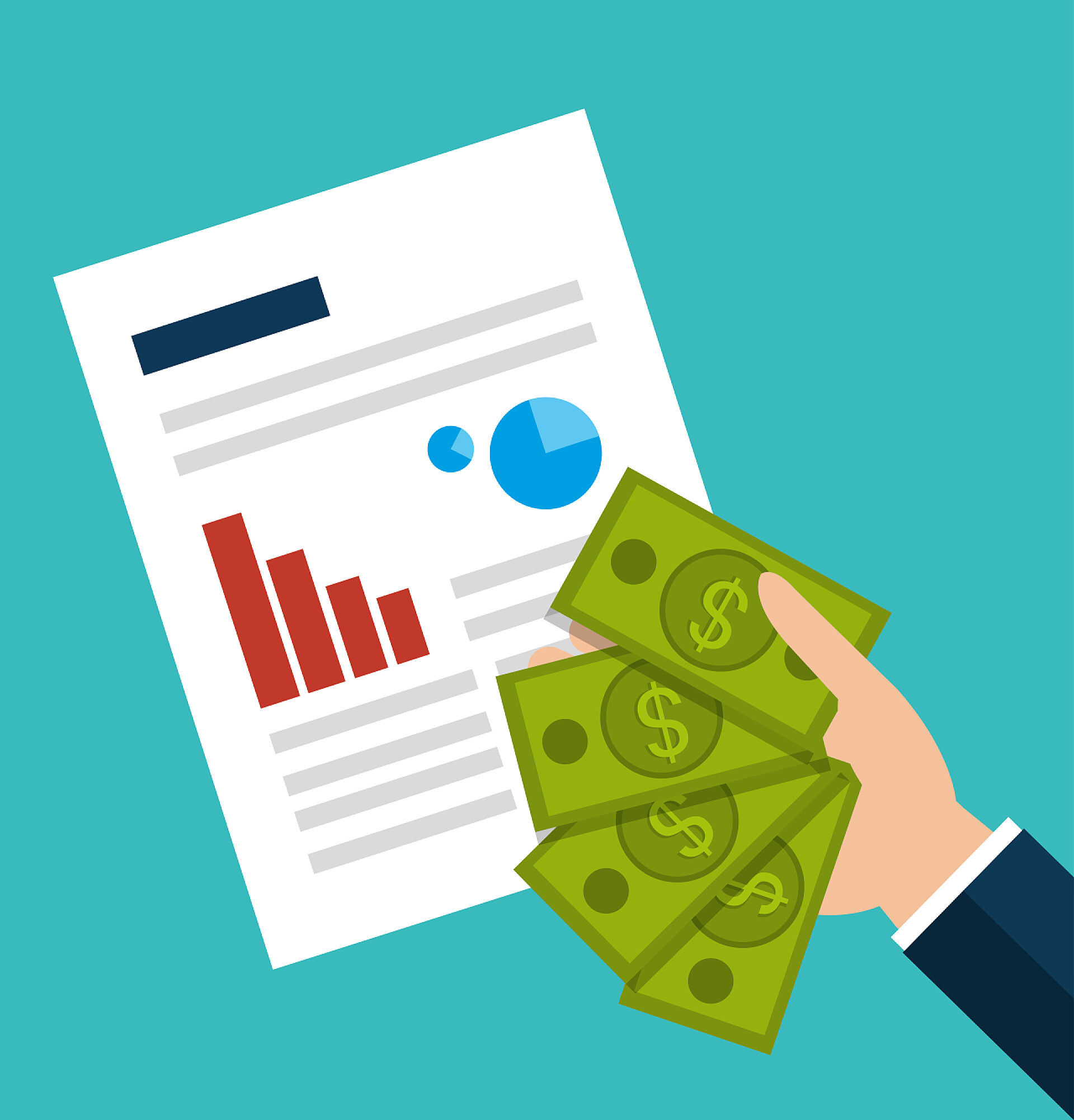 集资储蓄概念图标