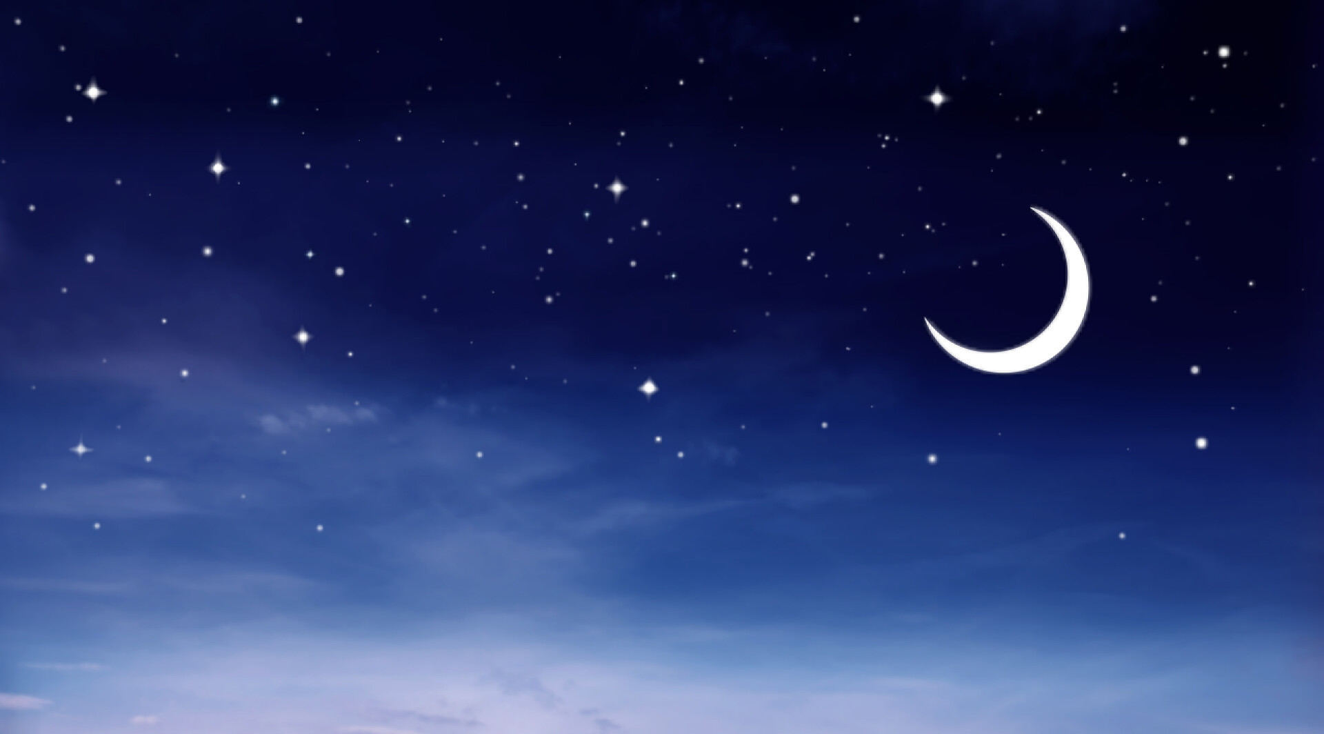 星空中的一轮明月夜空