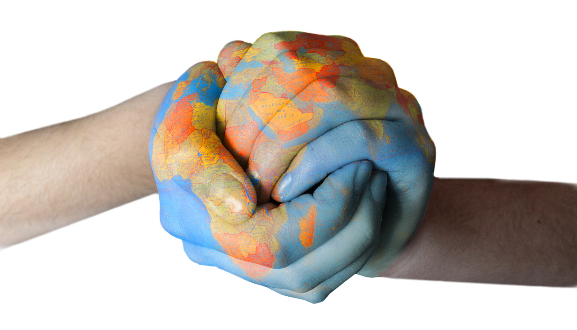 手绘地球图像地球上的手绘