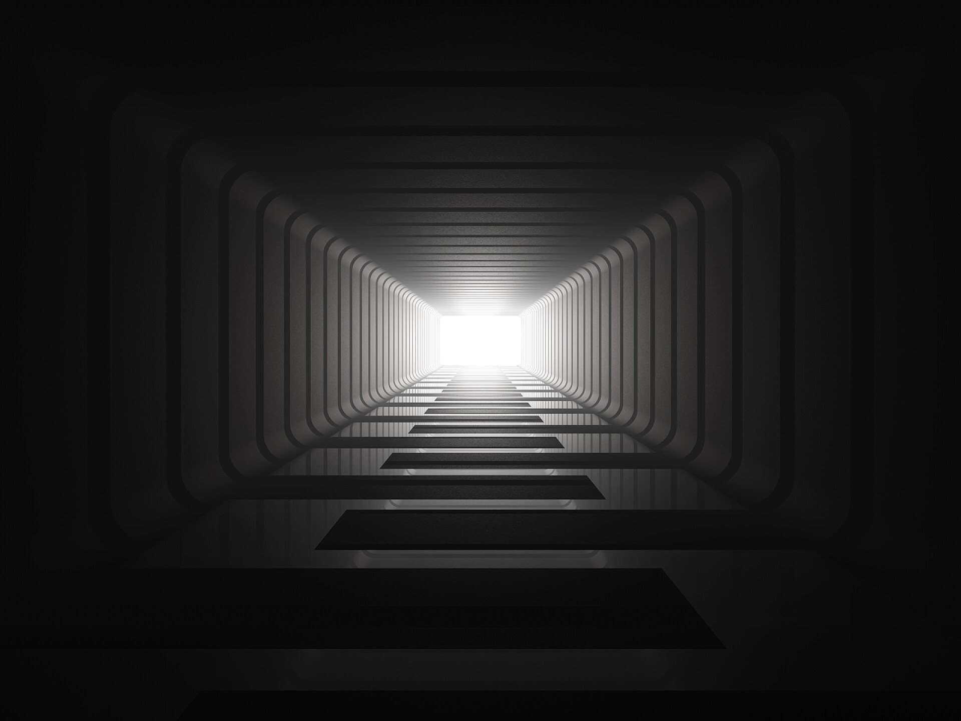 隧道的尽头隧道尽头的灯