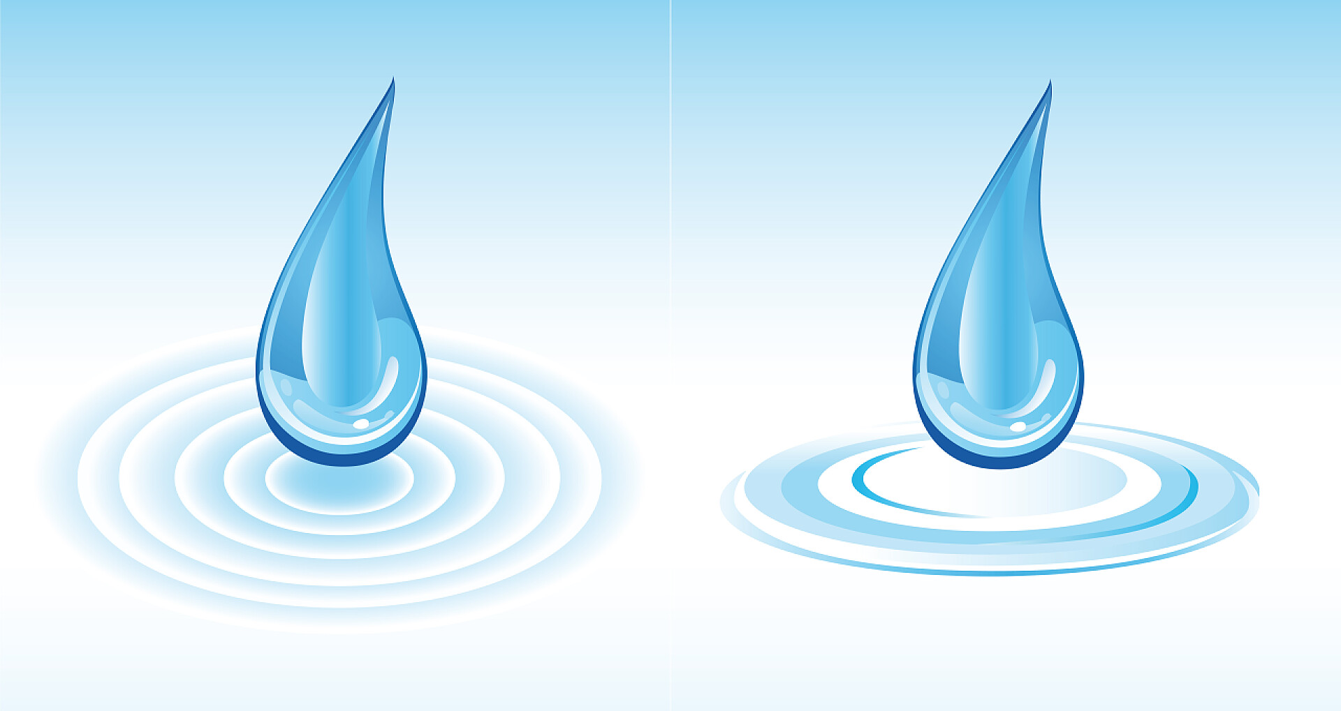 抽象蓝色水滴摘要背景