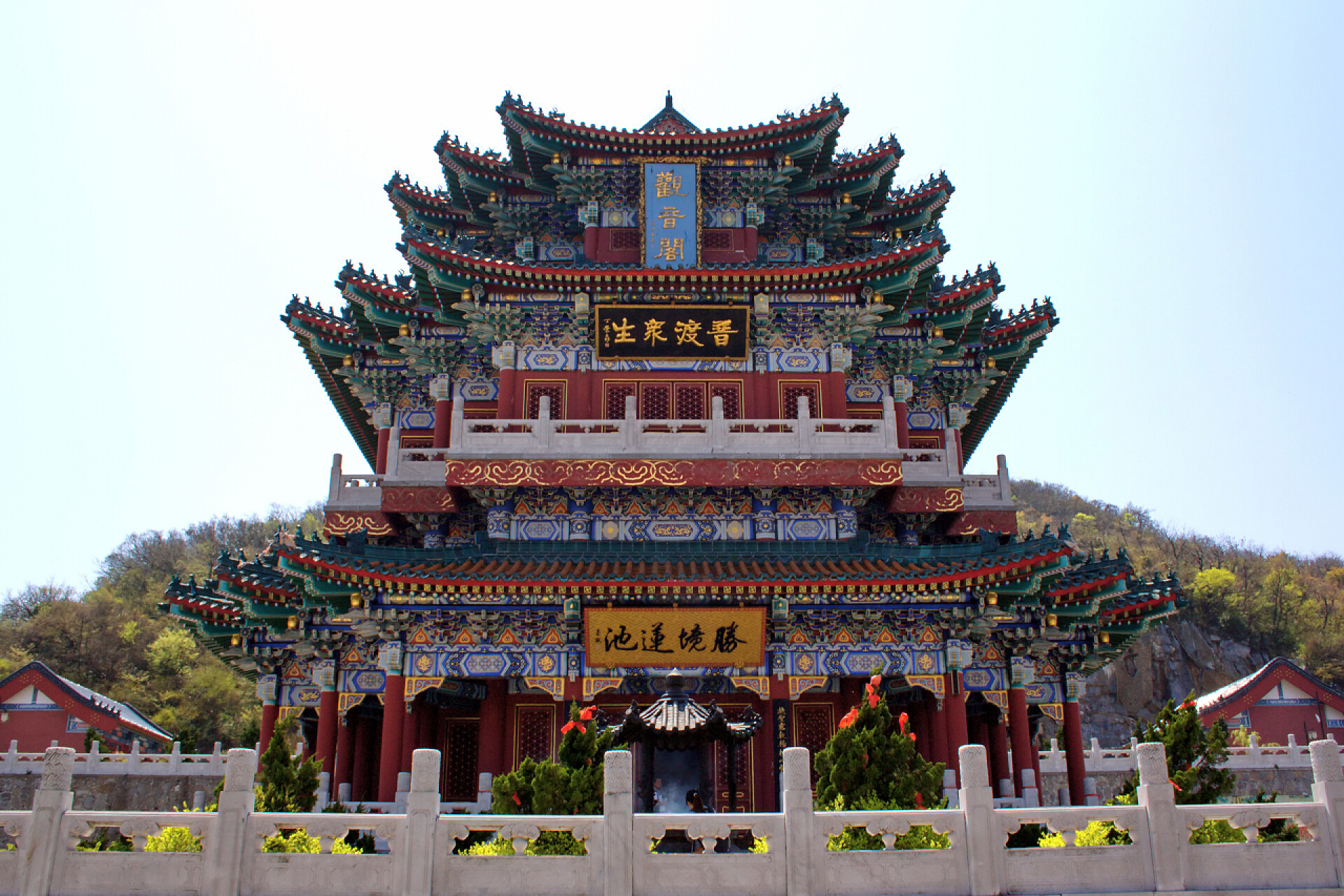 张家界的天堂山古建筑天堂山寺.