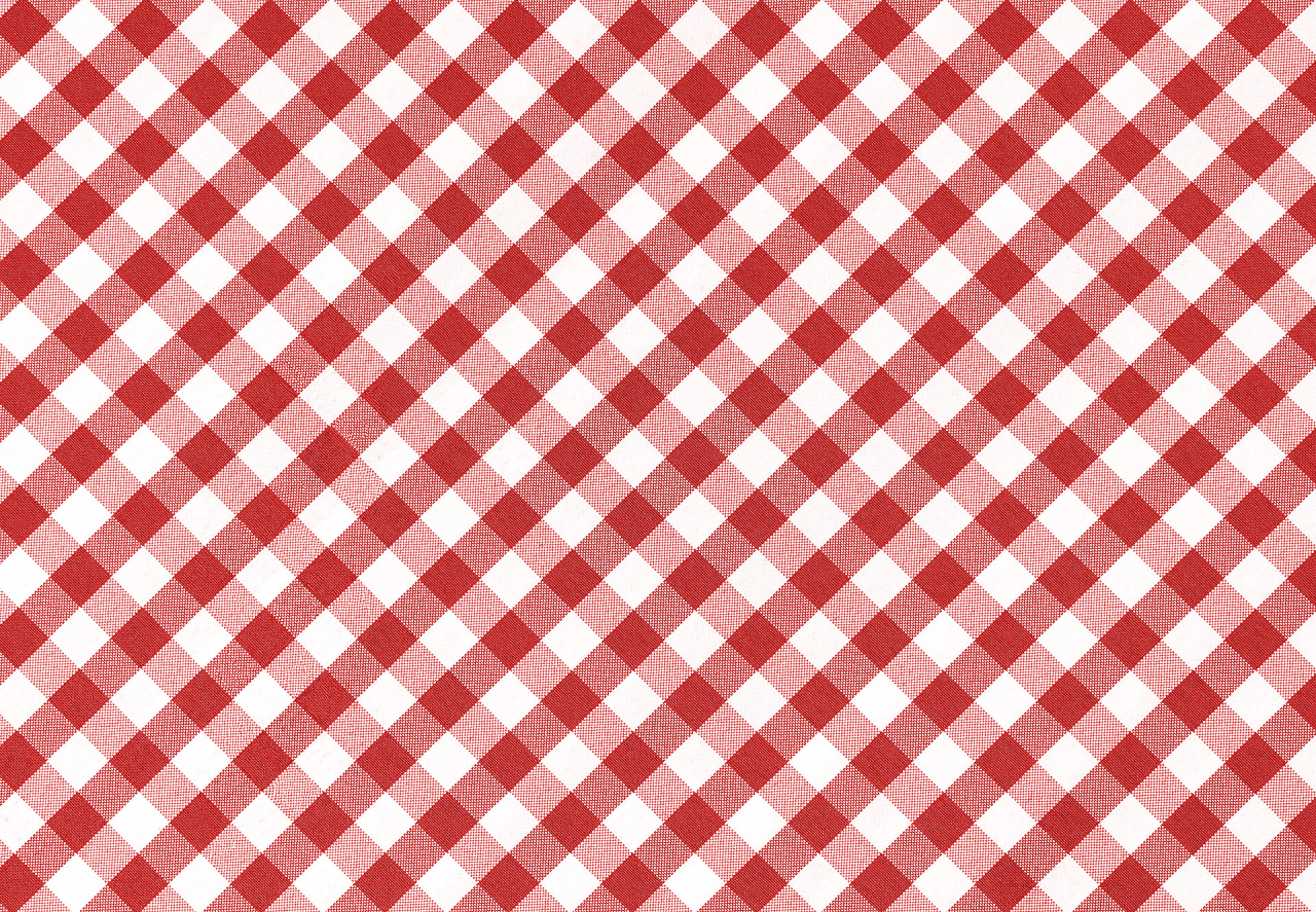 红白格桌布纹理背景经典 ablecloth 背景、 纹理
