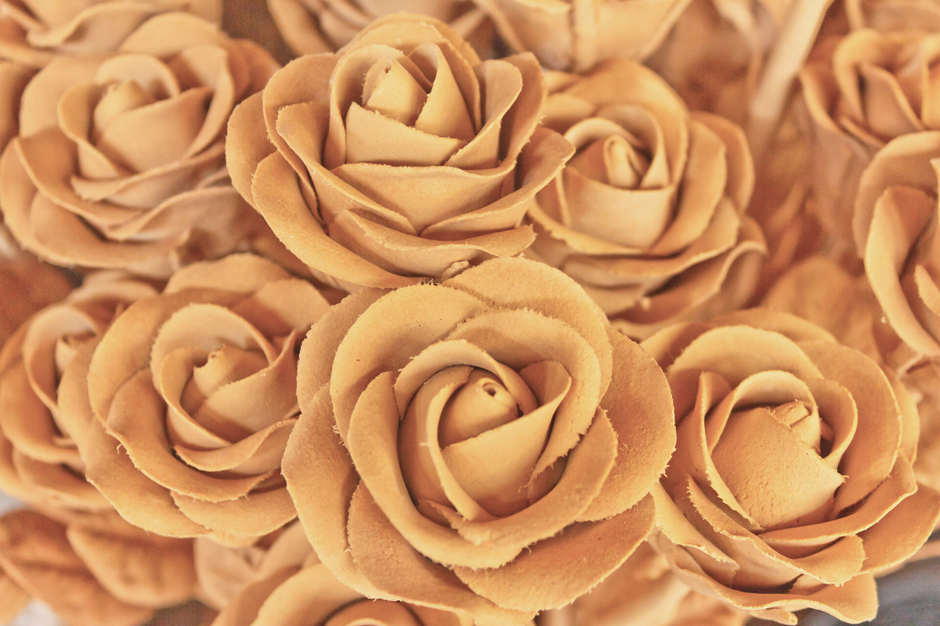 华丽木雕花朵图案