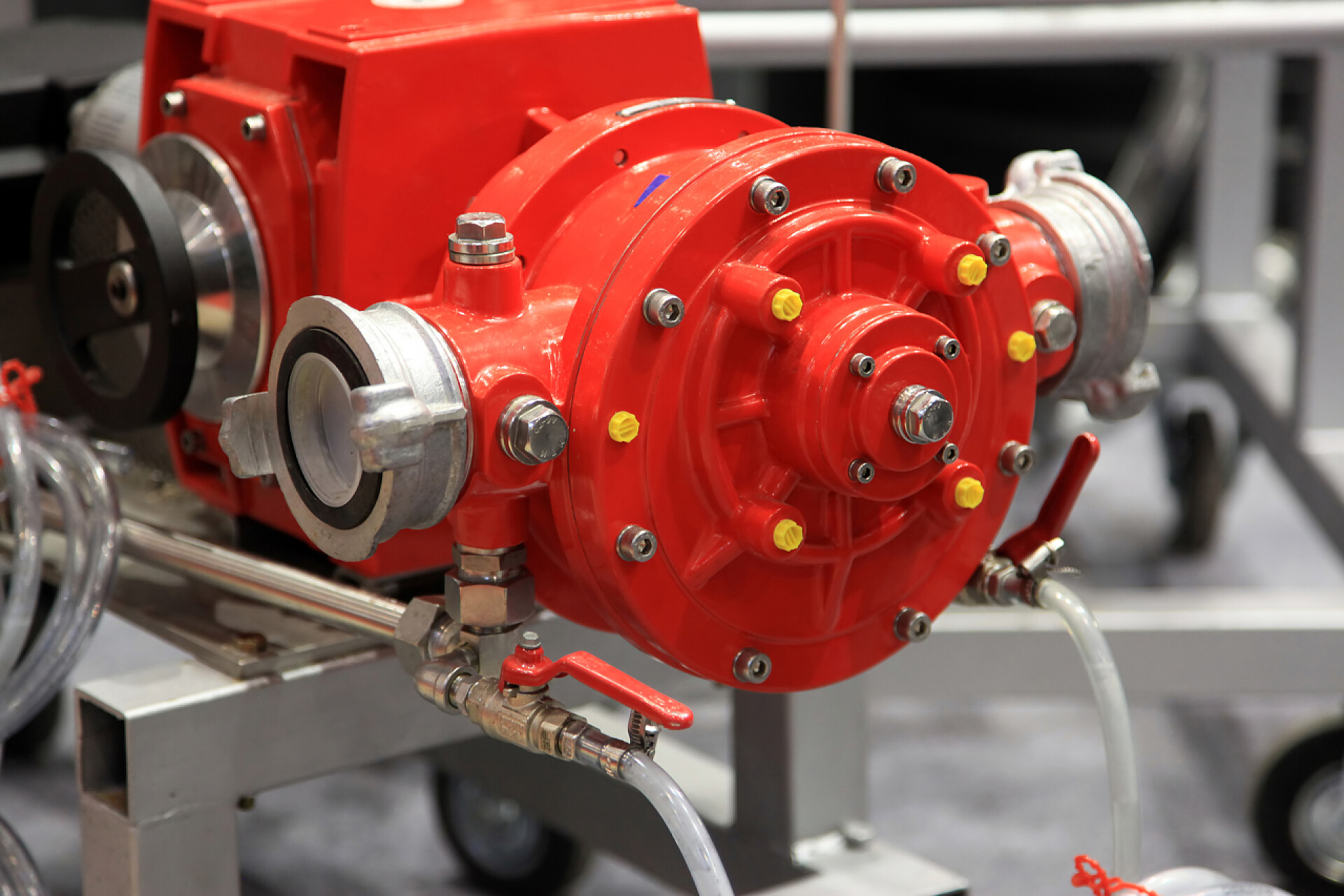 大容量灭火泵特写消防泵