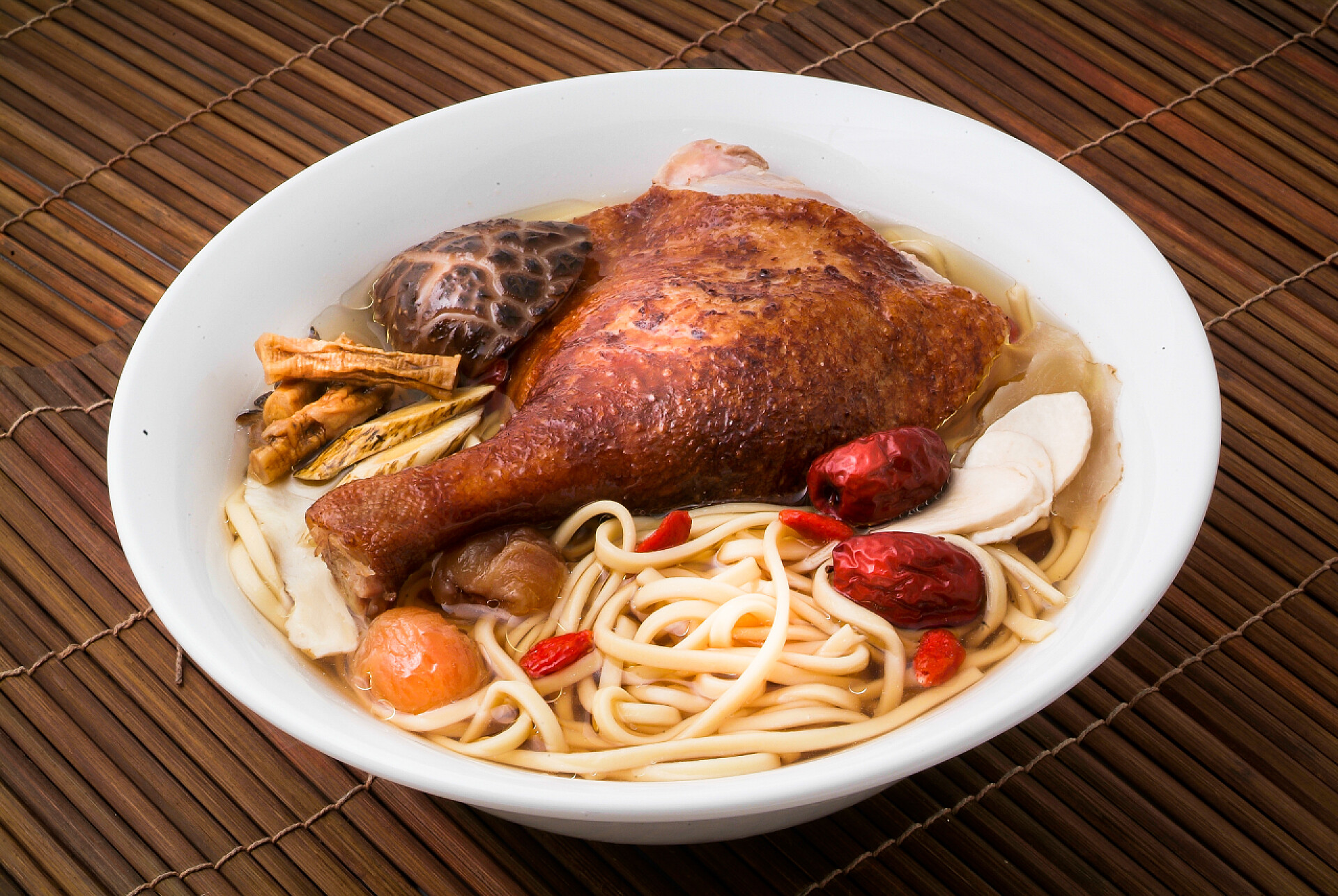 鸭腿面拉面鸭面食品