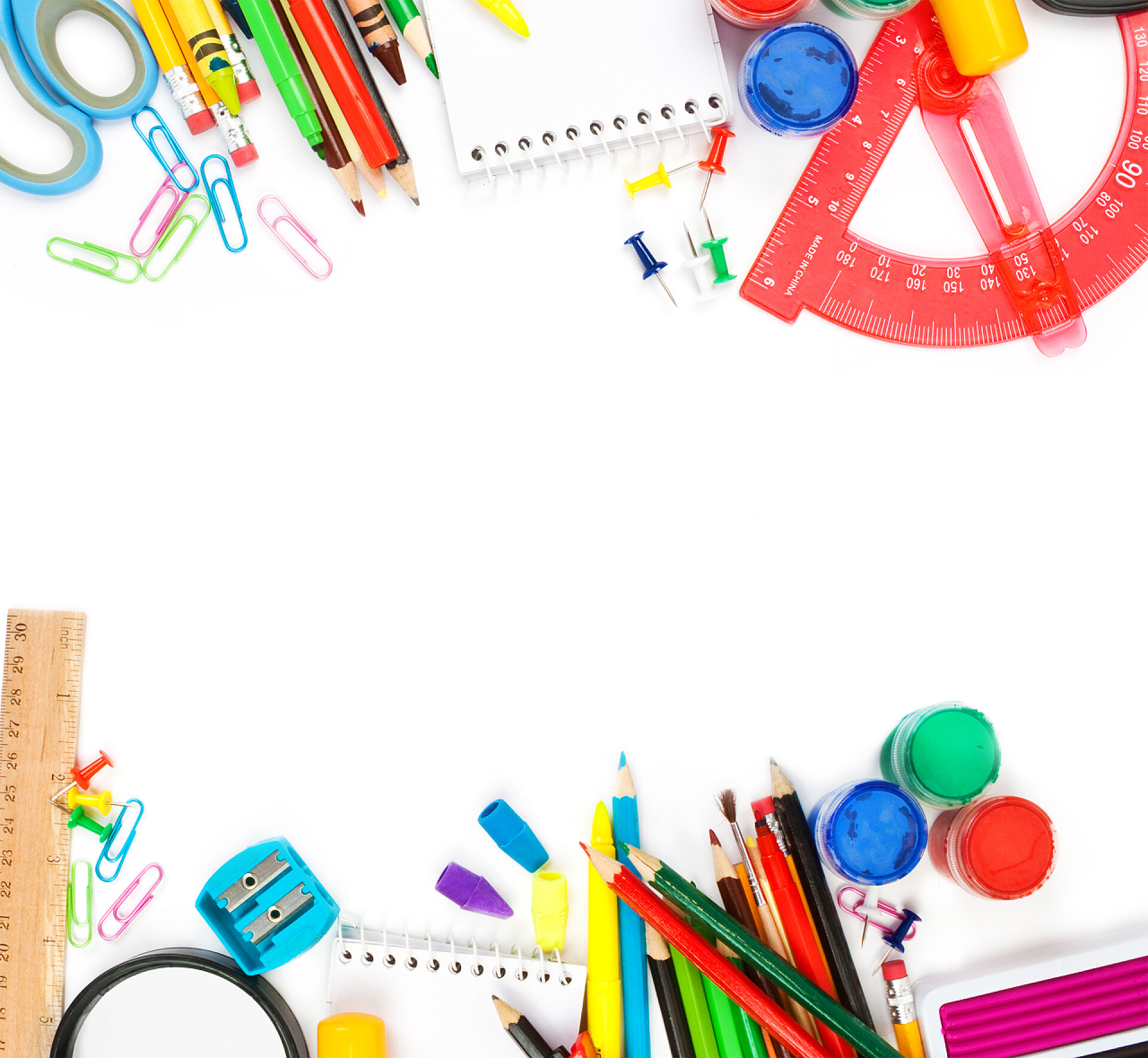 彩色的涂鸦用具学校文具