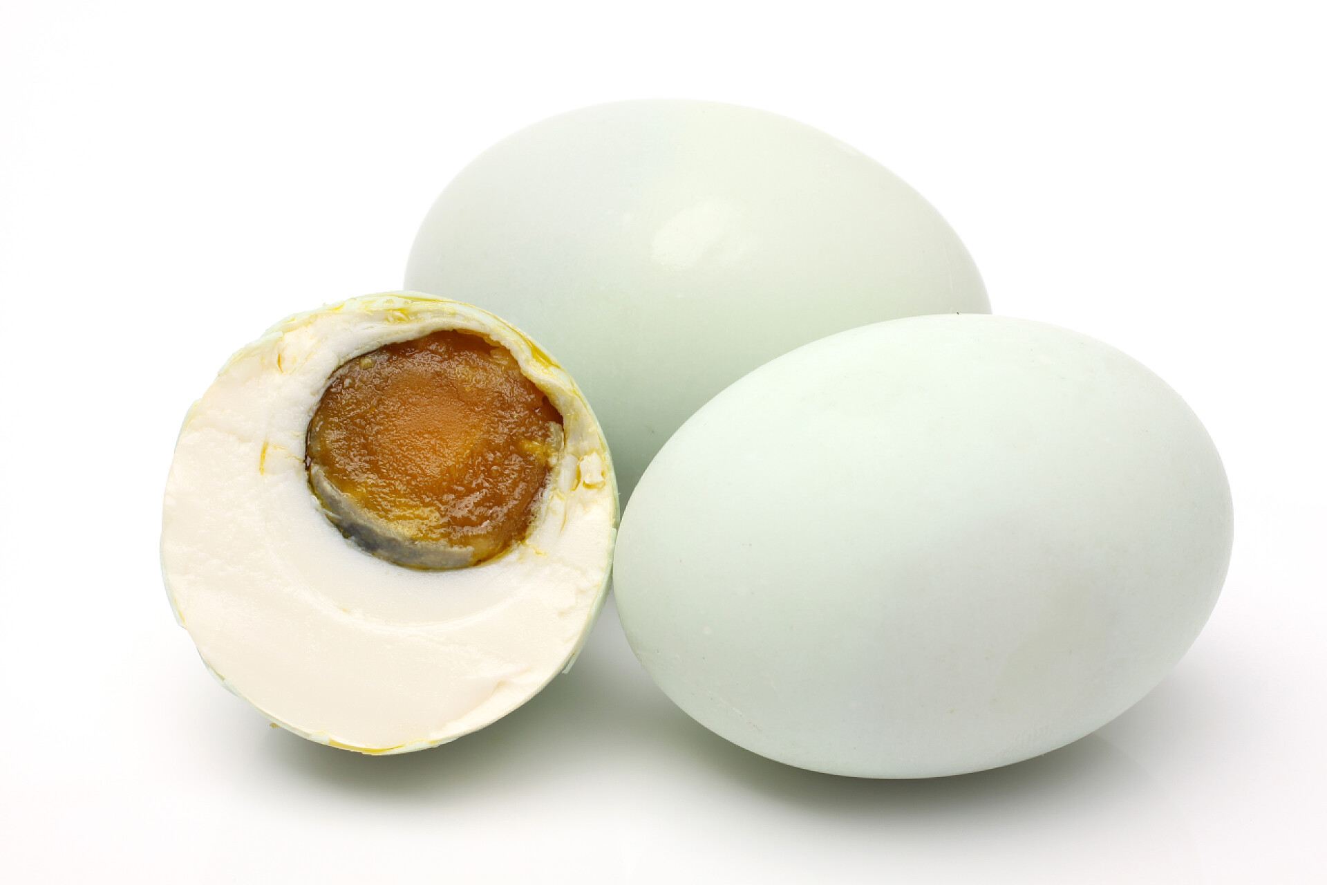 三个咸鸭蛋saltade anka ägg咸的鸭蛋