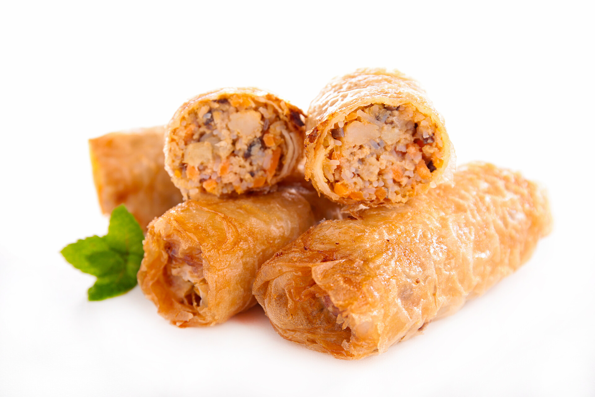 几个刚做好的春卷食品 001