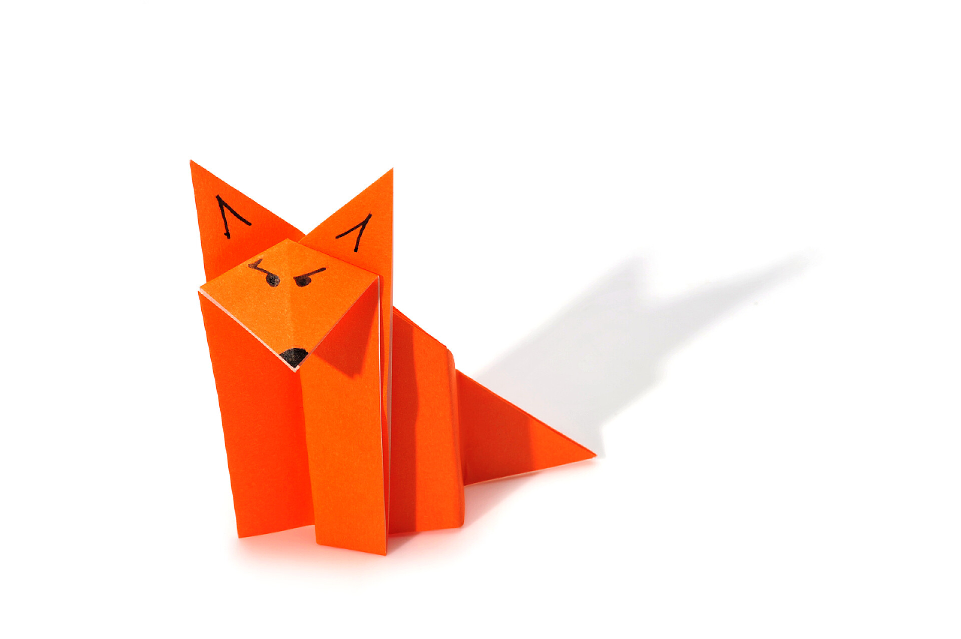 橙色折纸狐狸折纸狐狸
