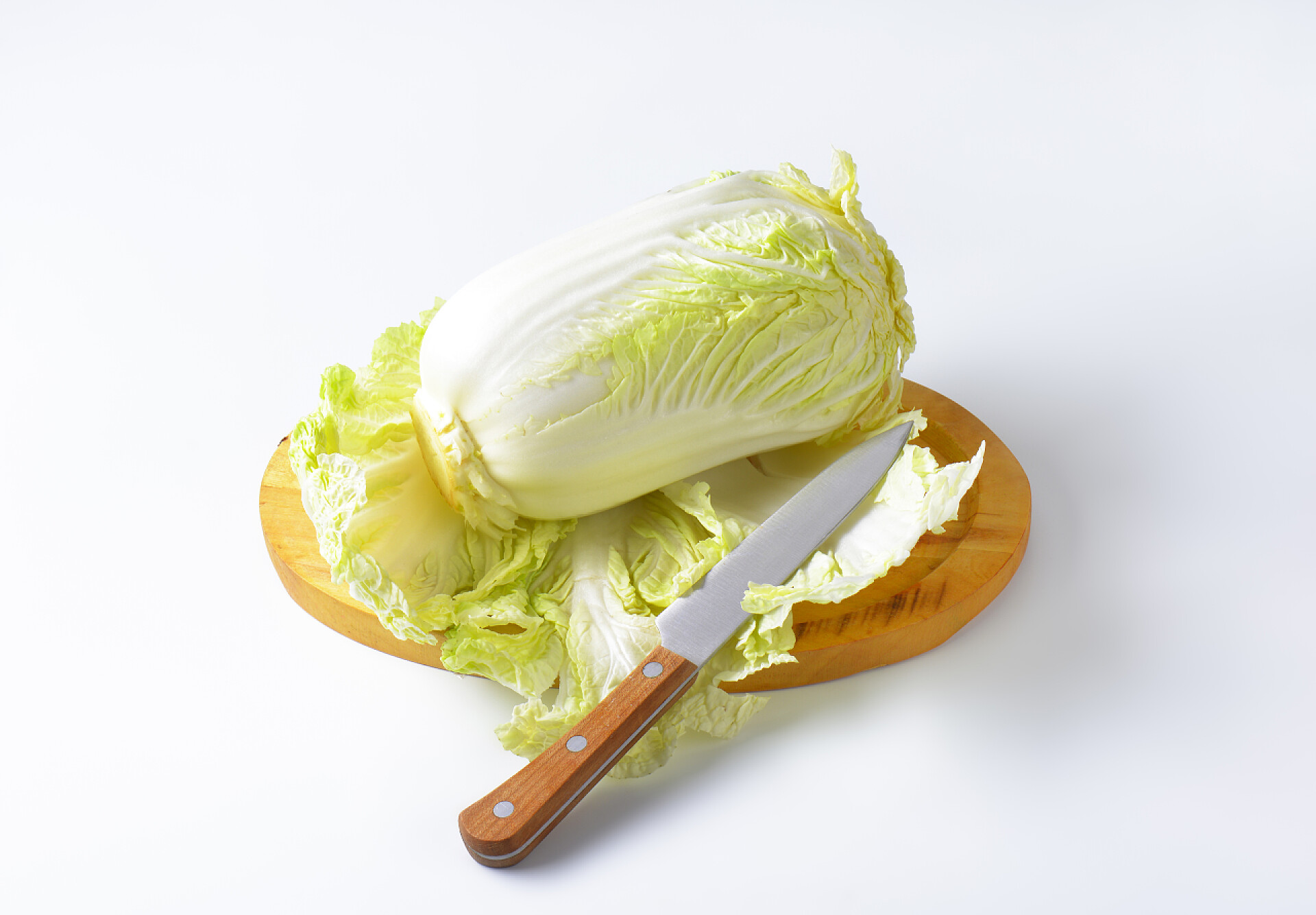 拨开的新鲜白菜大白菜