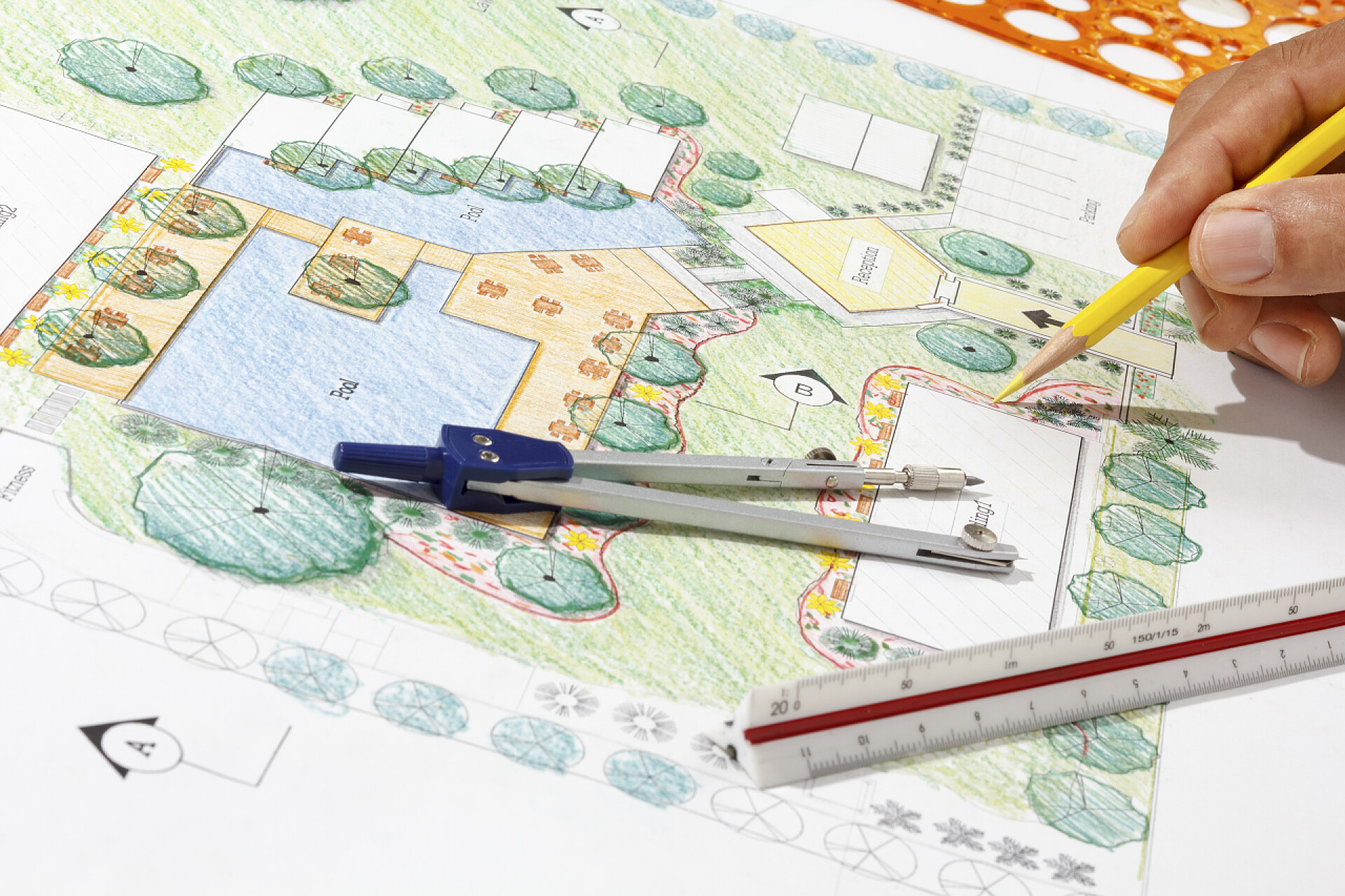 设计度假酒店的图纸景观设计师设计酒店度假村计划