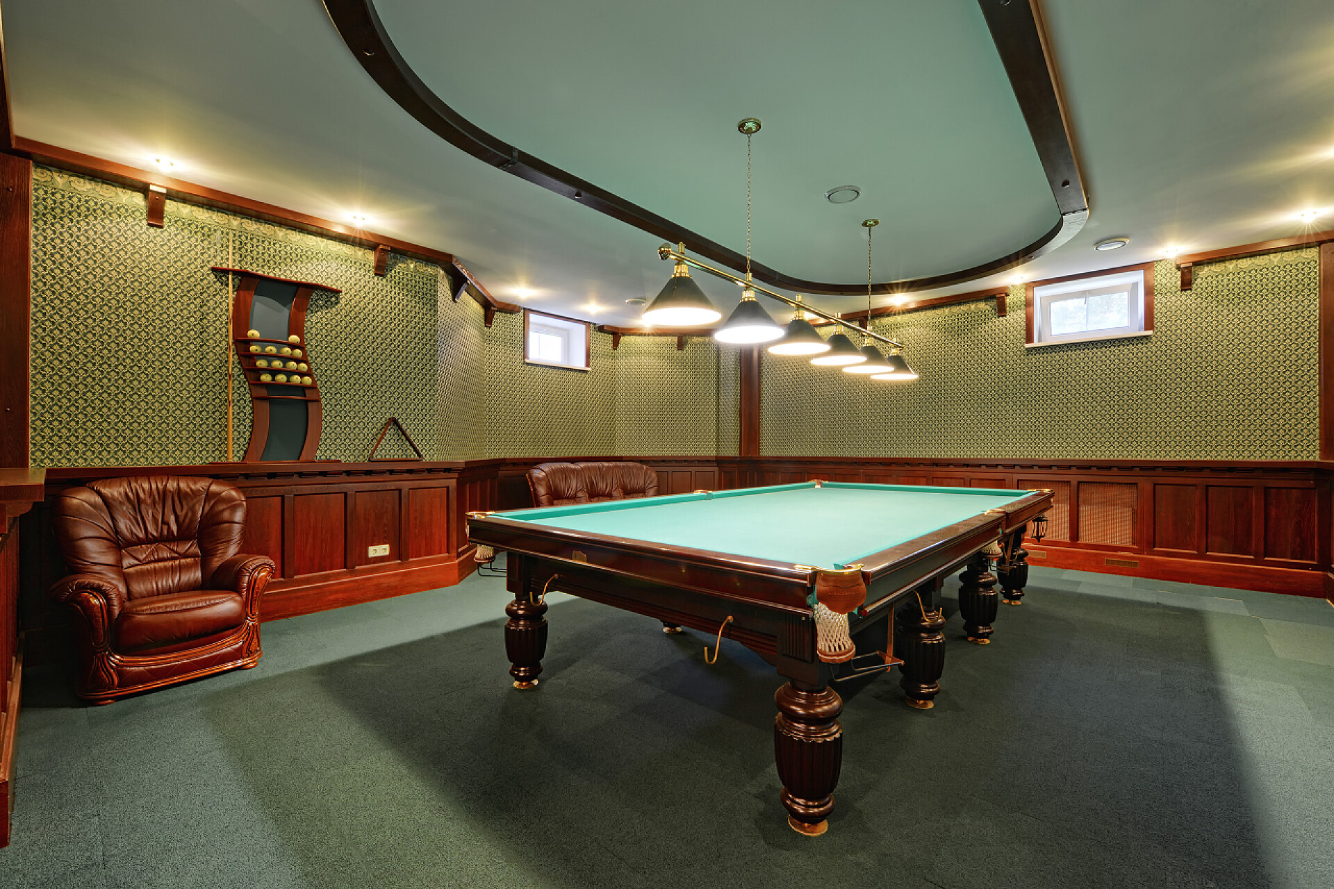 豪华室内台球室桌球室
