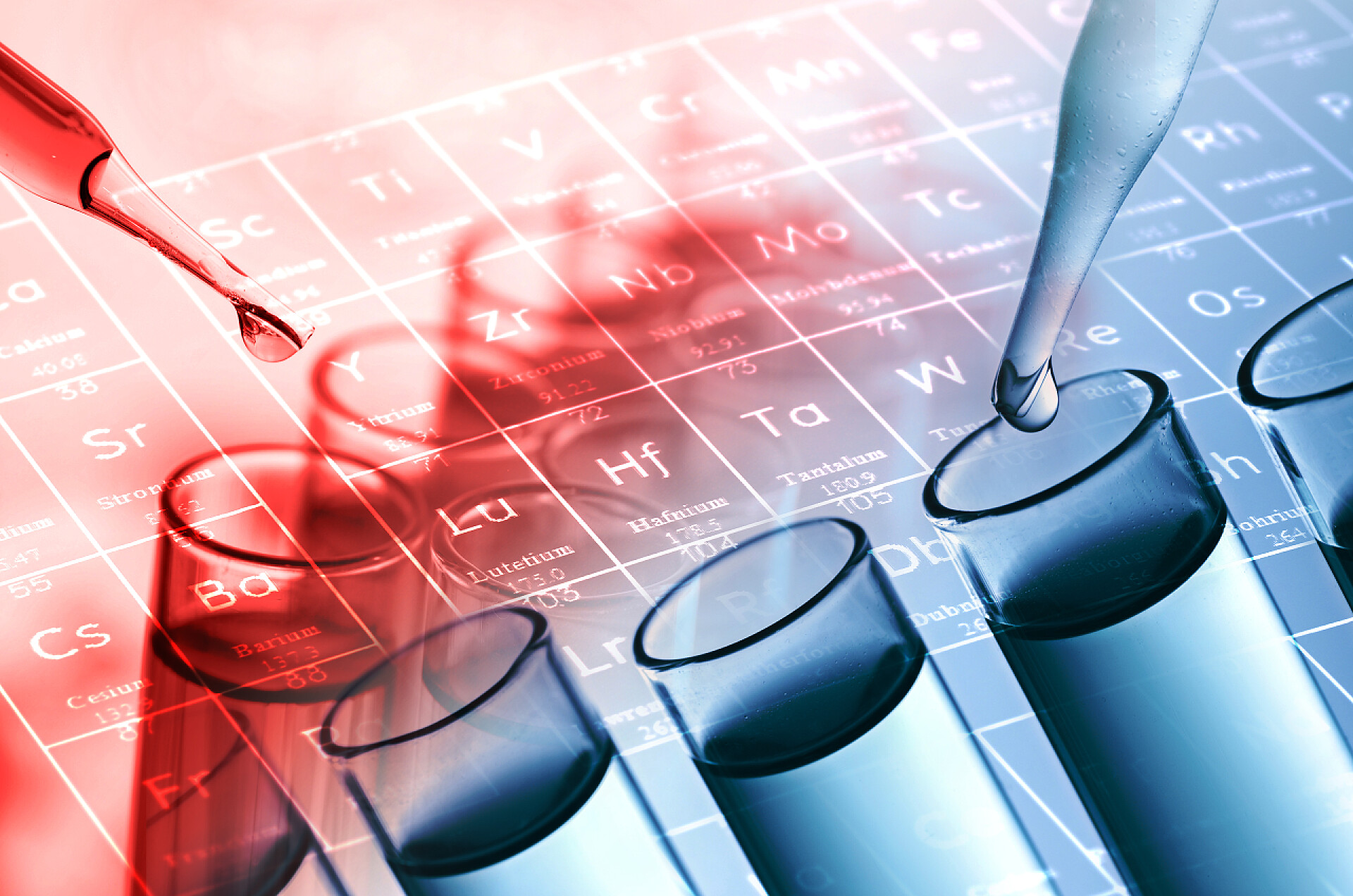 科学实验室试管特写科学实验室试管