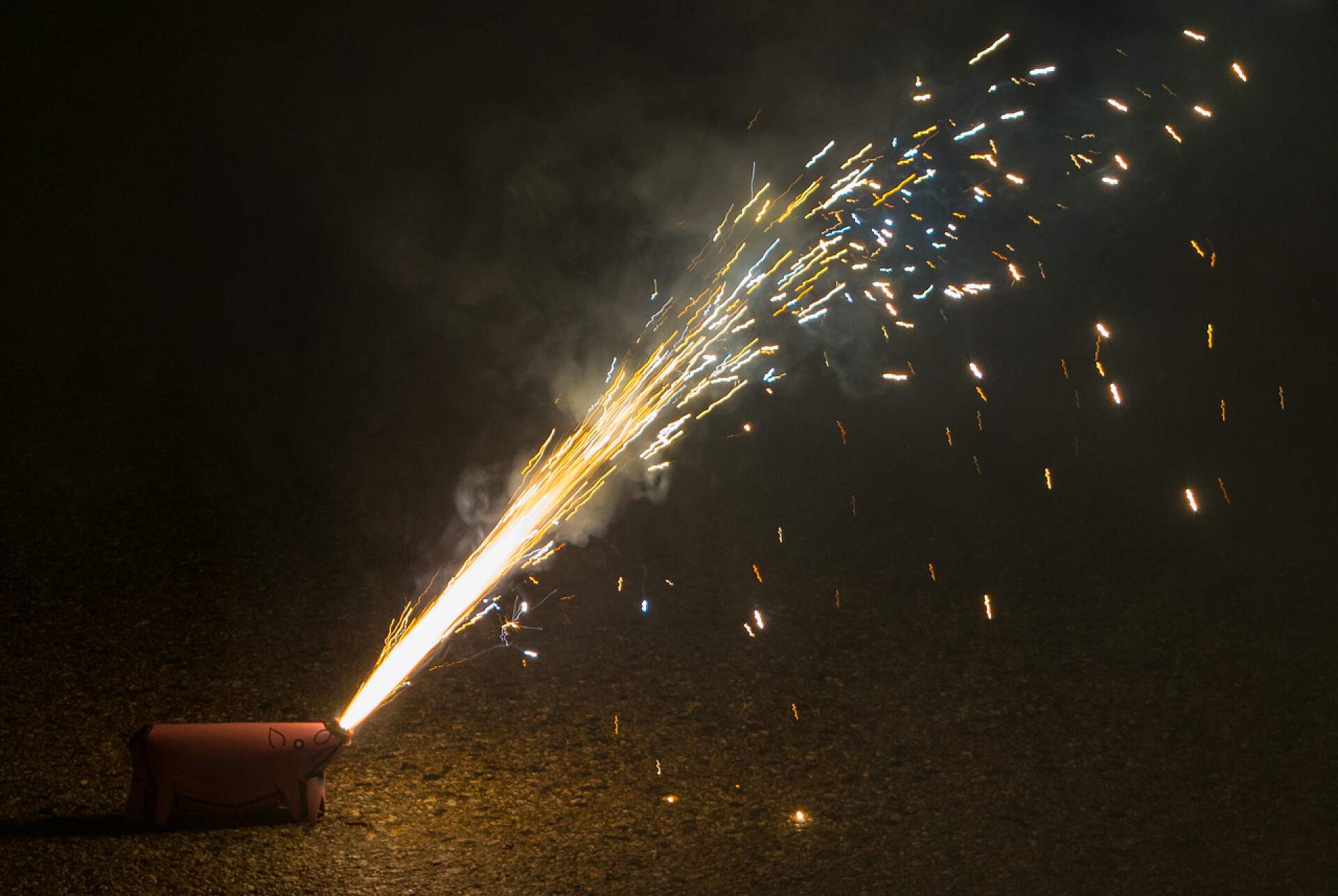 圣胡安神奇之夜的烟花烟花