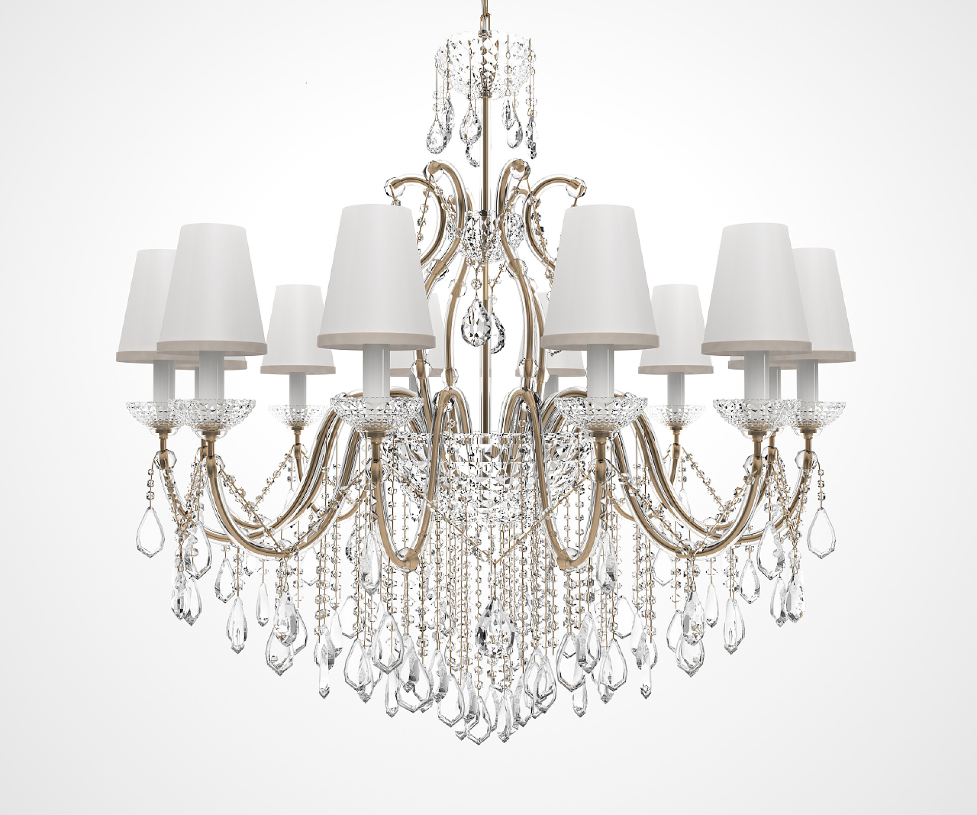 白色背景上的白色豪华吊灯白色背景上的豪华吊灯.